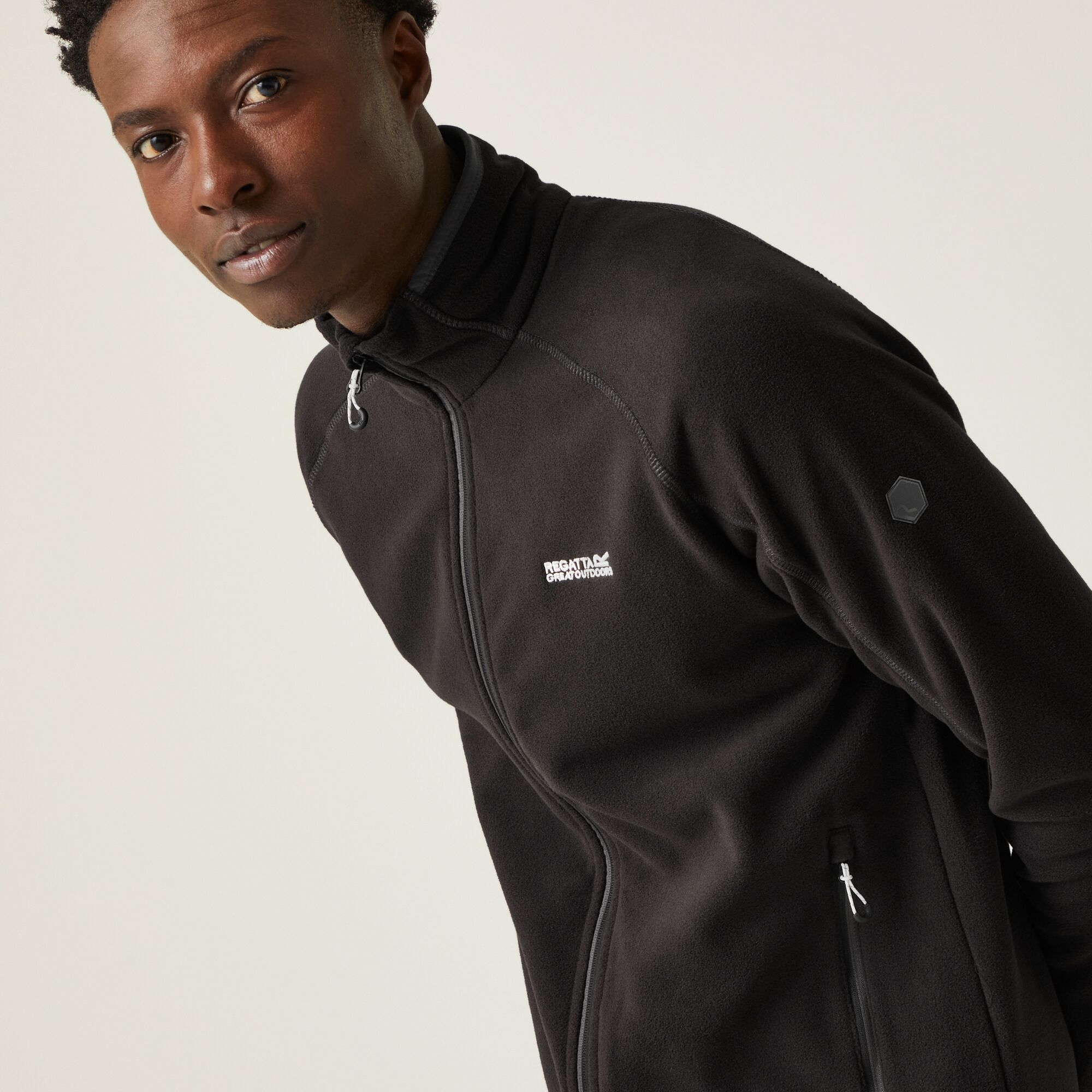 Men's Hadfield Full Zip Fleece | Black