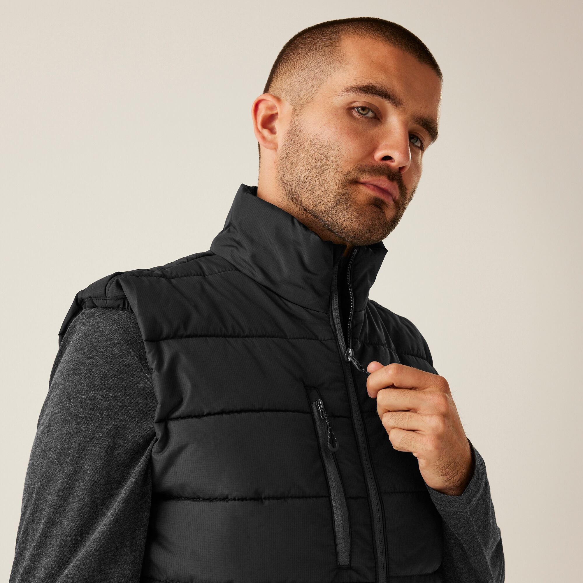 Men's Navigate Thermal Bodywarmer | Black Seal Grey