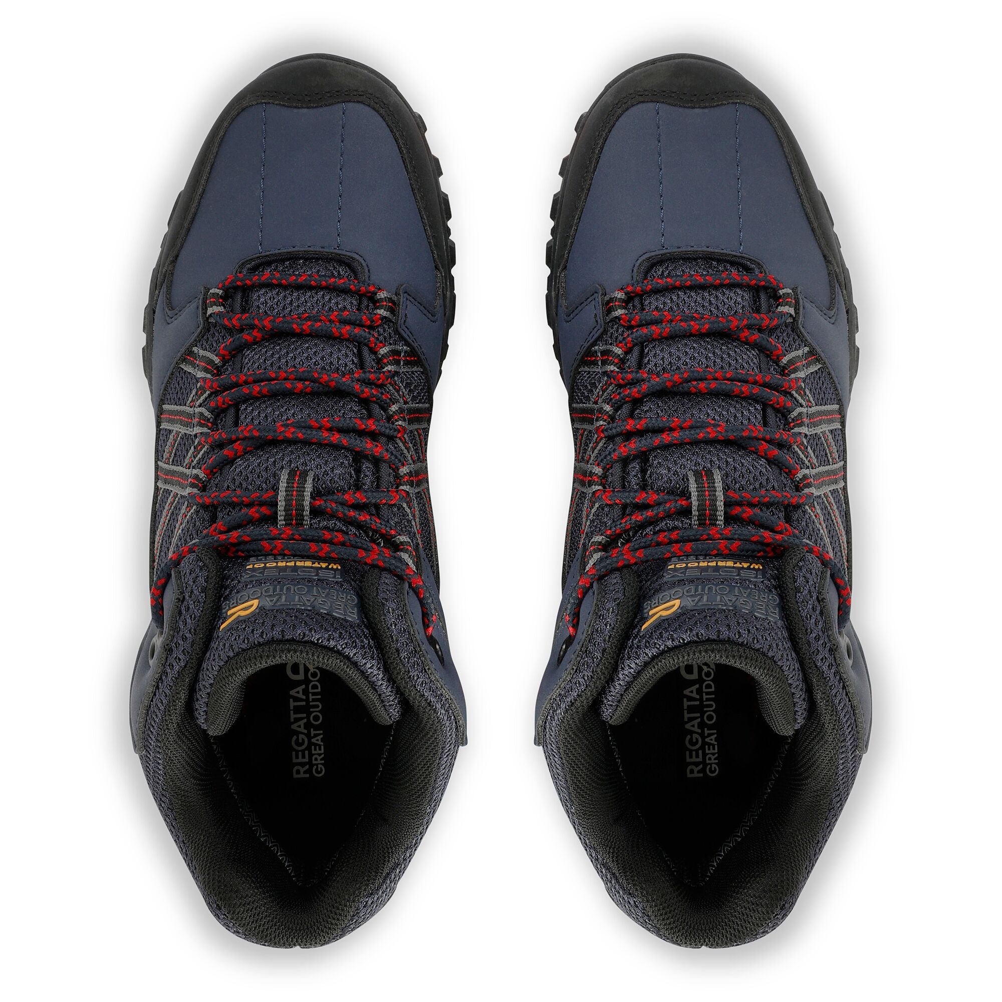 Men's Edgepoint Waterproof Mid Walking Boots | Navy Rio Red