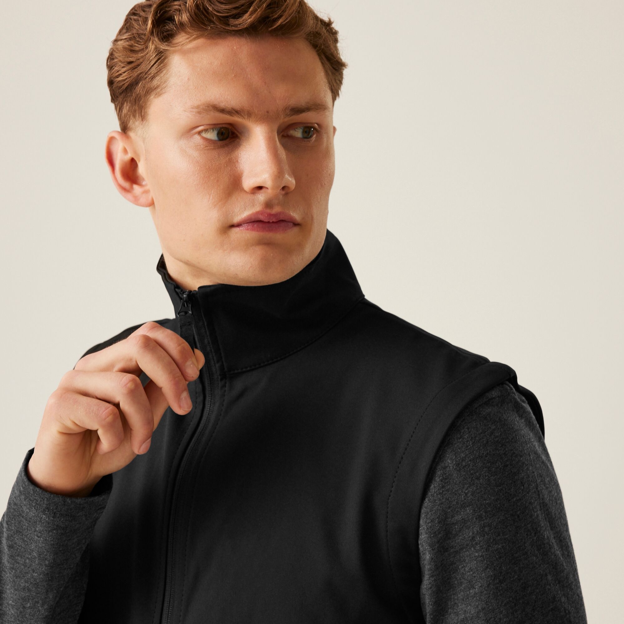 Men's Classic Printable Softshell Bodywarmer | Black