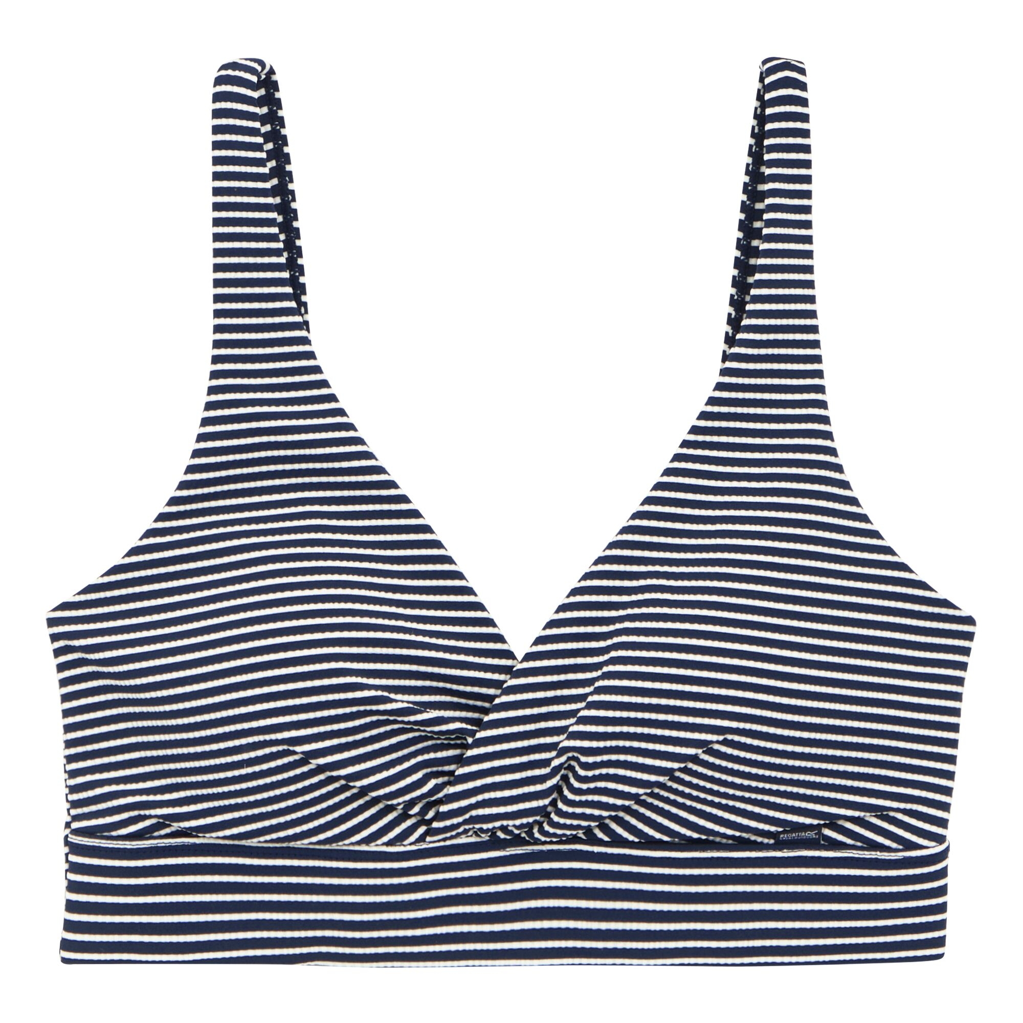 Women's Paloma Bikini Top | Navy White Seeksucker Stripe