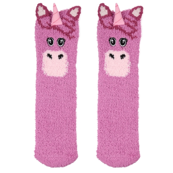Kids Mudplay Cosy Sock | Radiant Orchid Unicorn