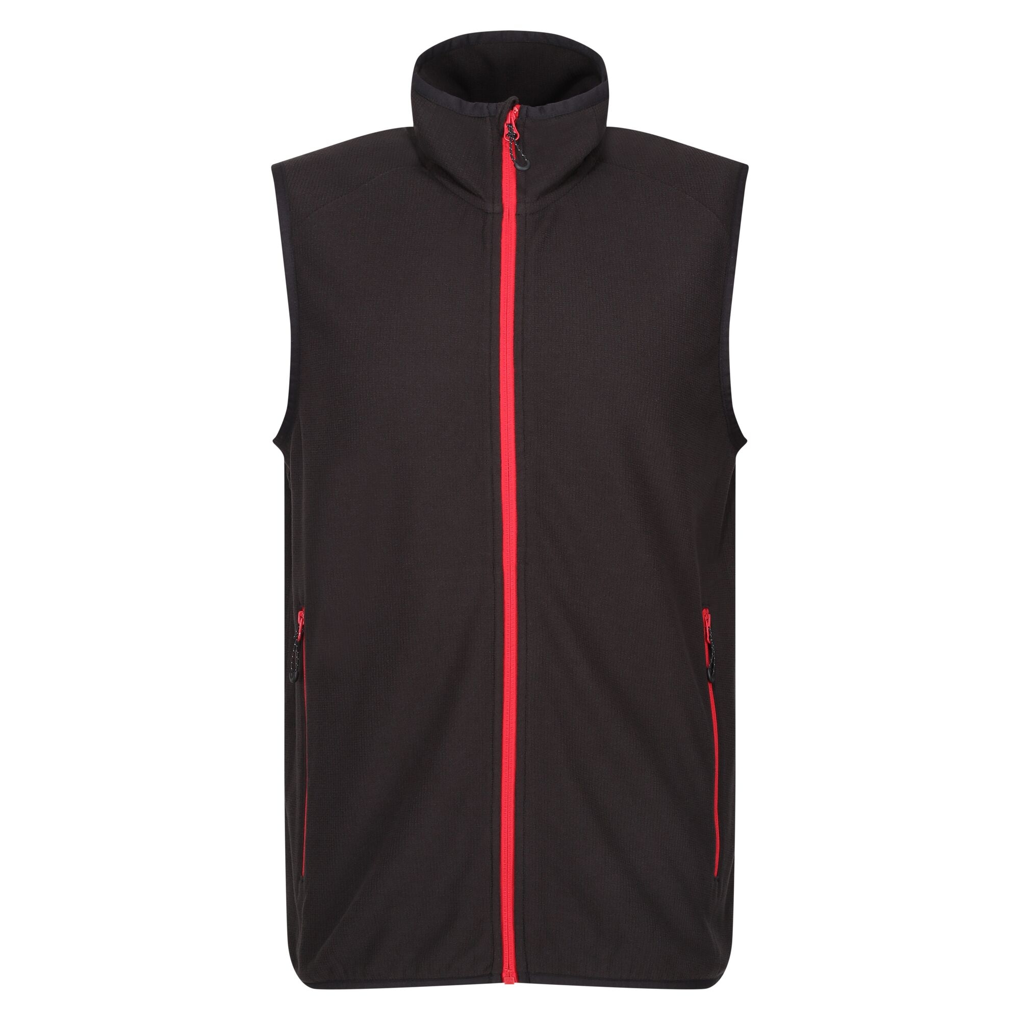 Men's Navigate Fleece Bodywarmer | Black Classic Red