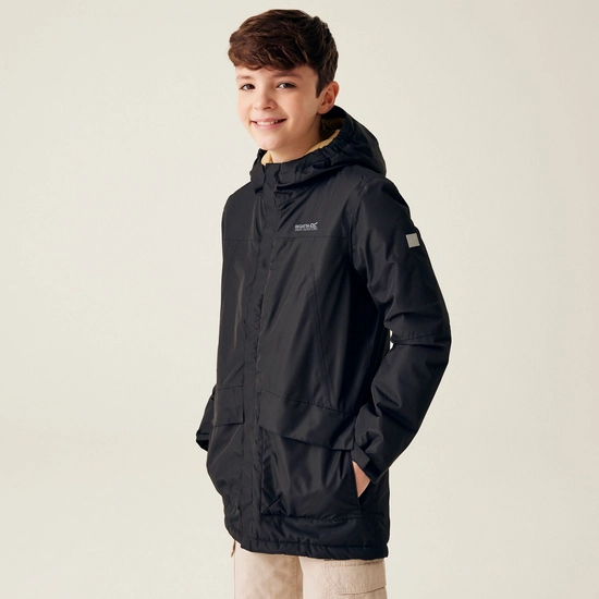 Kids' Farbank Waterproof Jacket | Nephrite Green Black