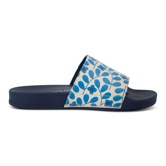 Orla Kiely Slide | Jasmine Flower Blue