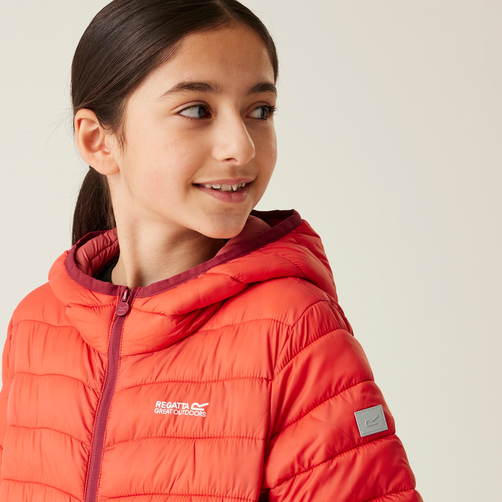 Kids' Hooded Marizion Padded Jacket | Red Sky Mineral Red