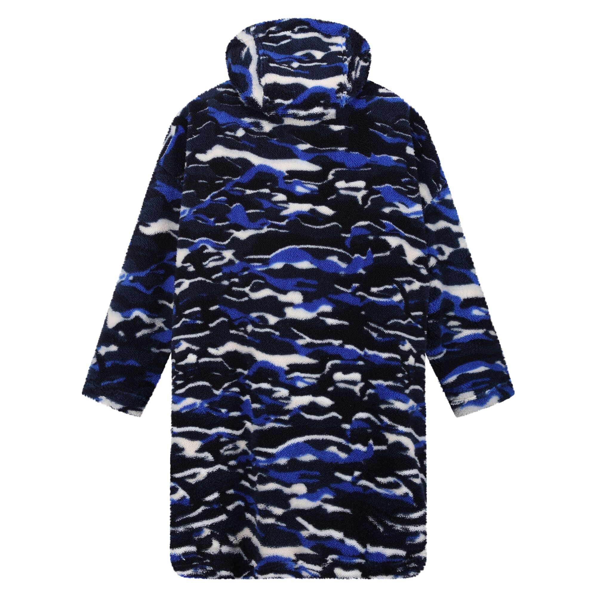 Kids' Cosy Poncho | Strong Blue Camo
