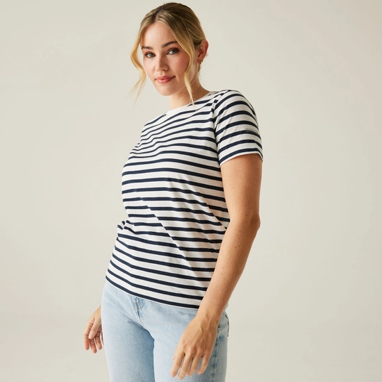 Women's Bayletta Short Sleeve T-Shirt | High Risk Red White Stripe