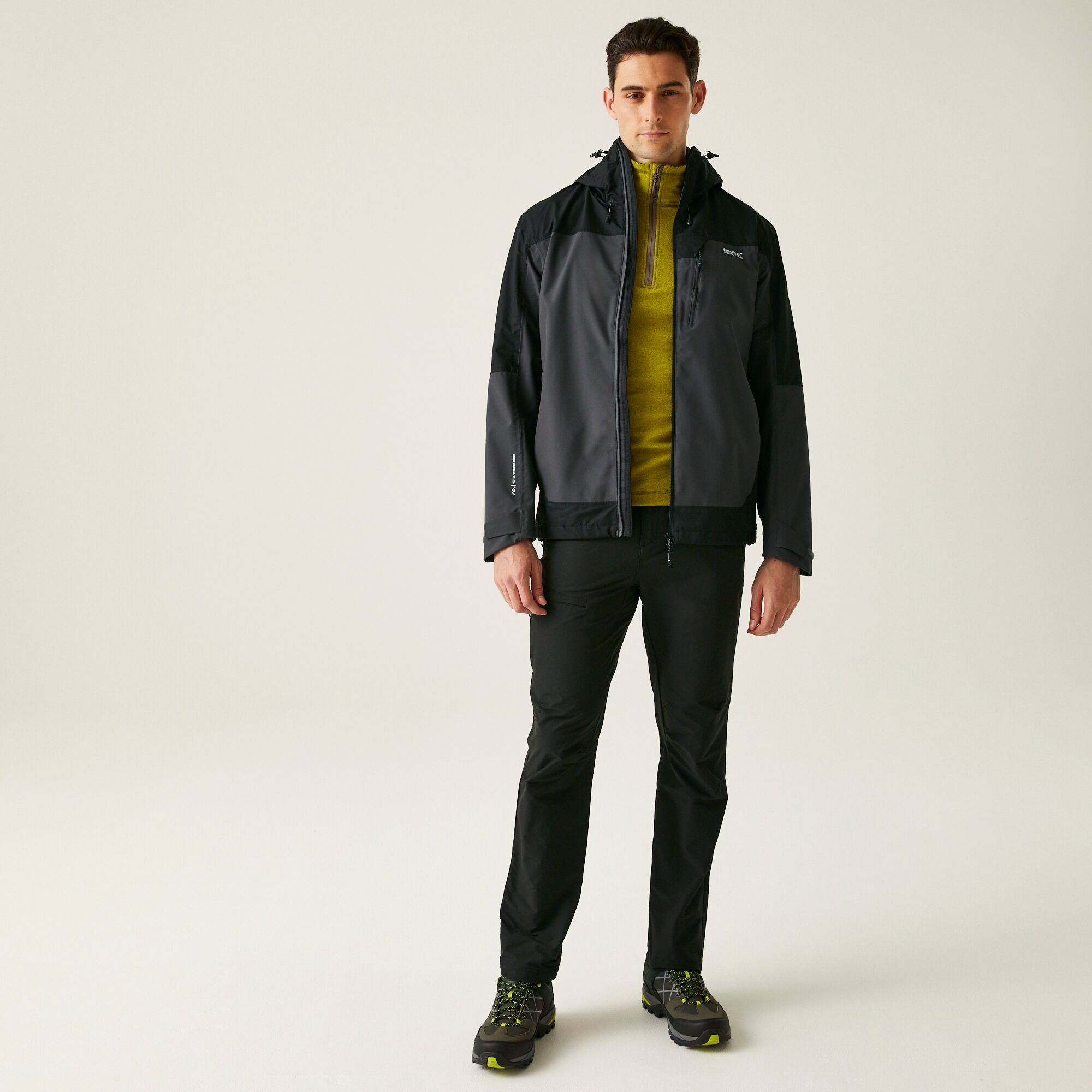 Men's Highton IV Stretch Waterproof Jacket | Ash Black