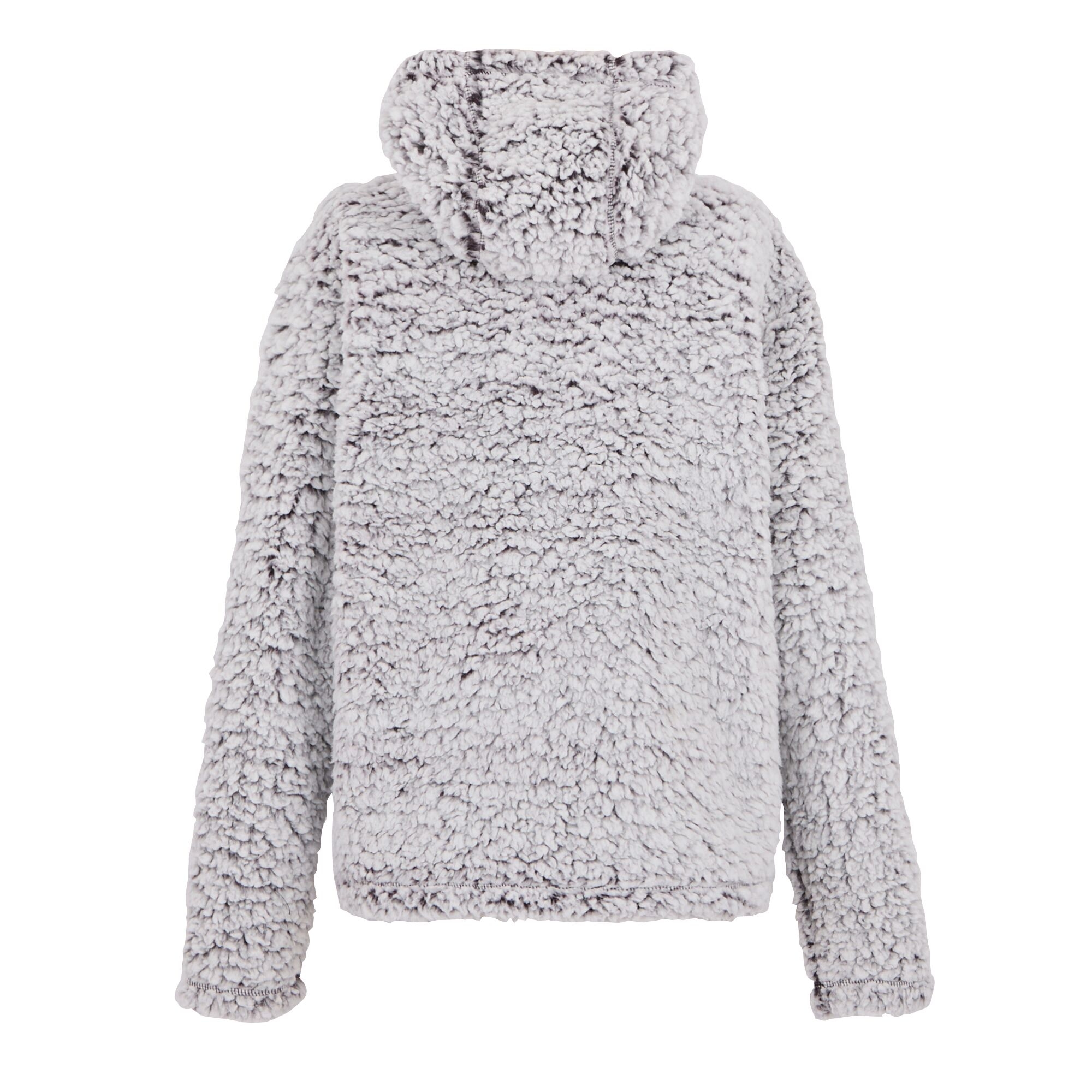Women's Zelpha Fluffy Hooded Fleece | Deep Plum