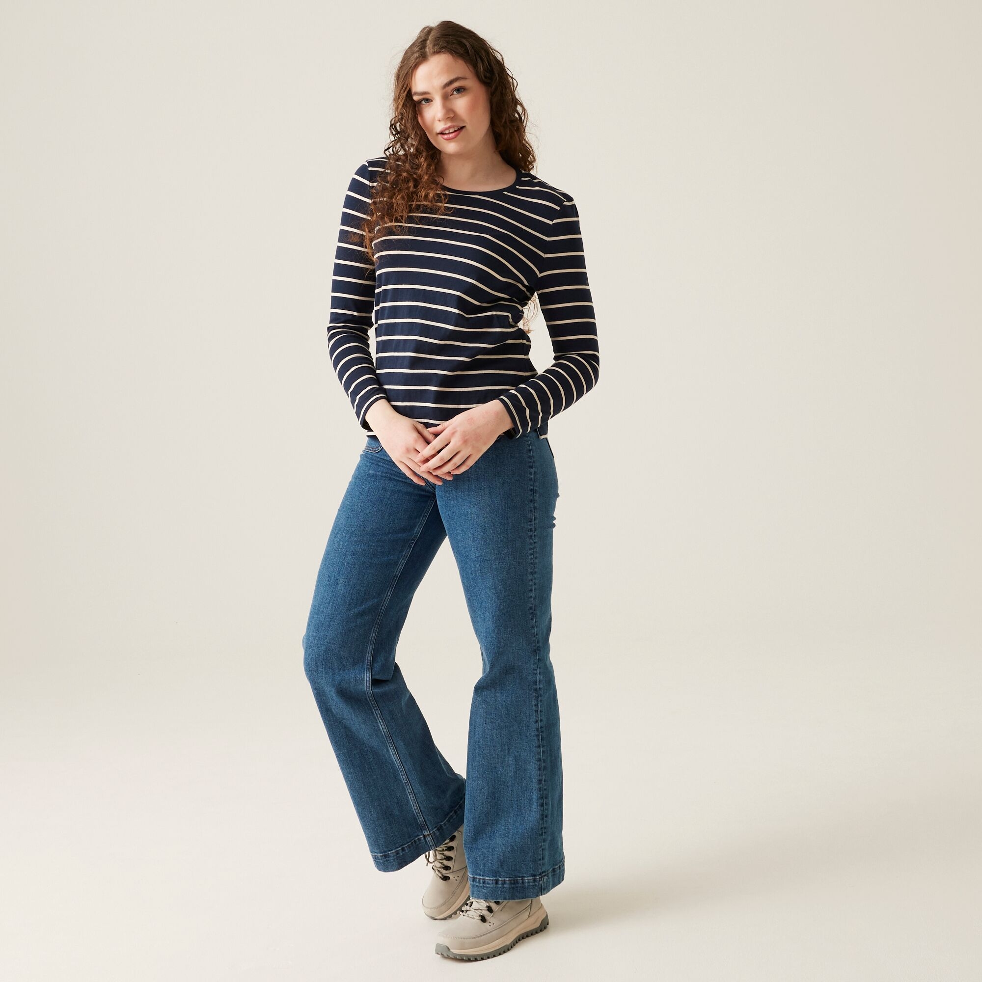 Women's Federica II Long Sleeved T-Shirt | Navy Light Vanilla