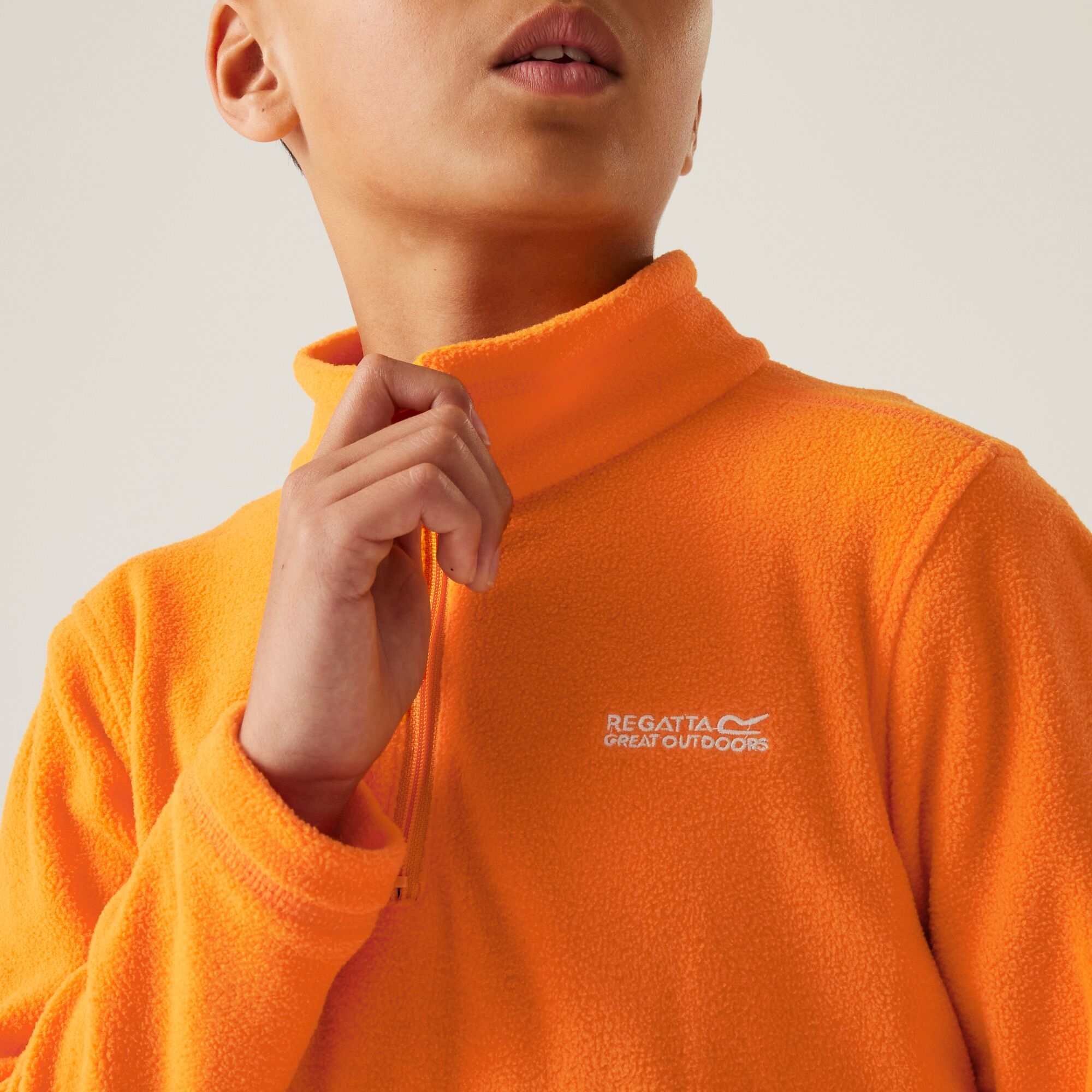 Kids' Hot Shot II Half Zip Fleece | Bright Marigold