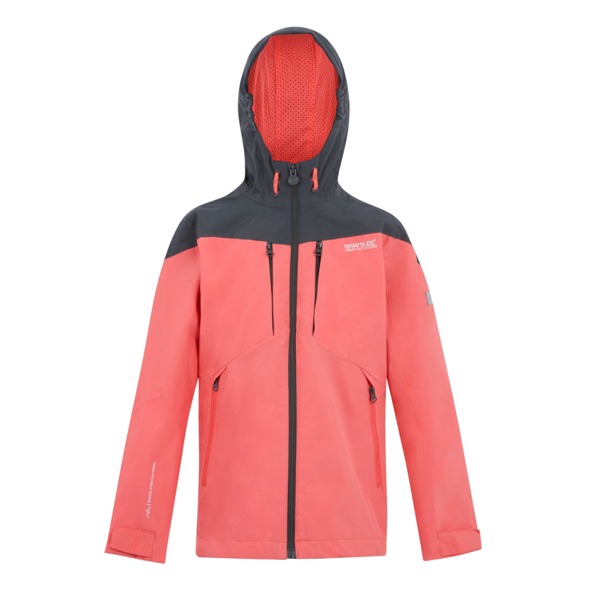 Kids' Highton VI Waterpoof Jacket | Peach Bloom Seal Grey