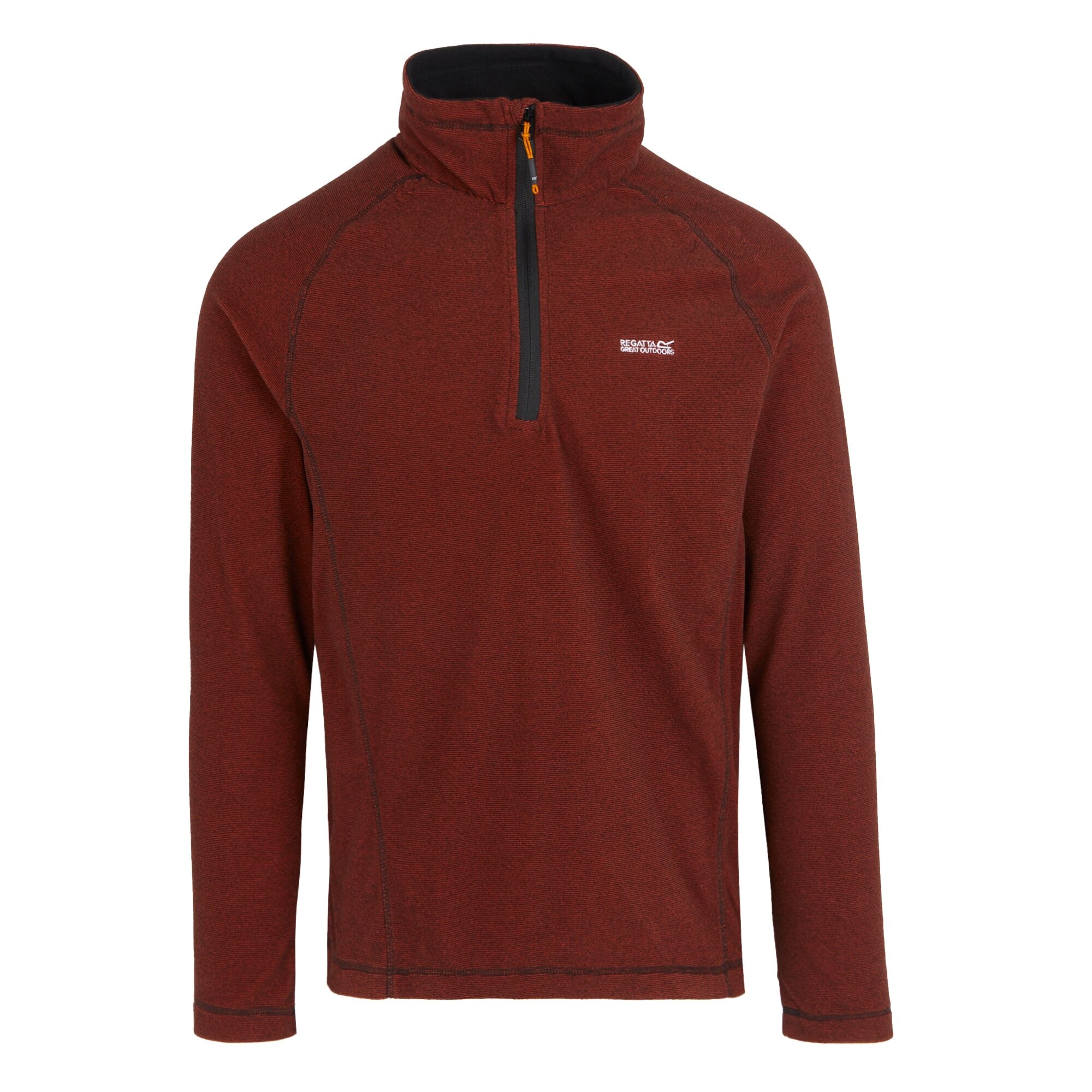 Men's Montes Lightweight Half Zip Fleece | Red Ochre Black