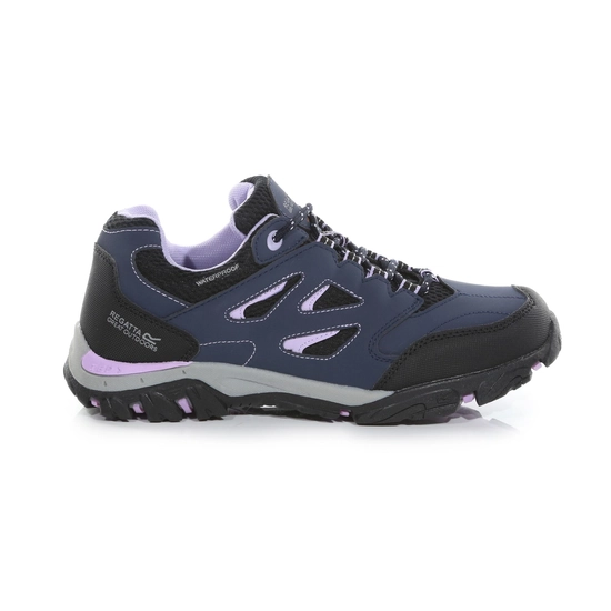 Kids' Holcombe Waterproof Low Walking Shoes | Navy Blazer Lime Punch