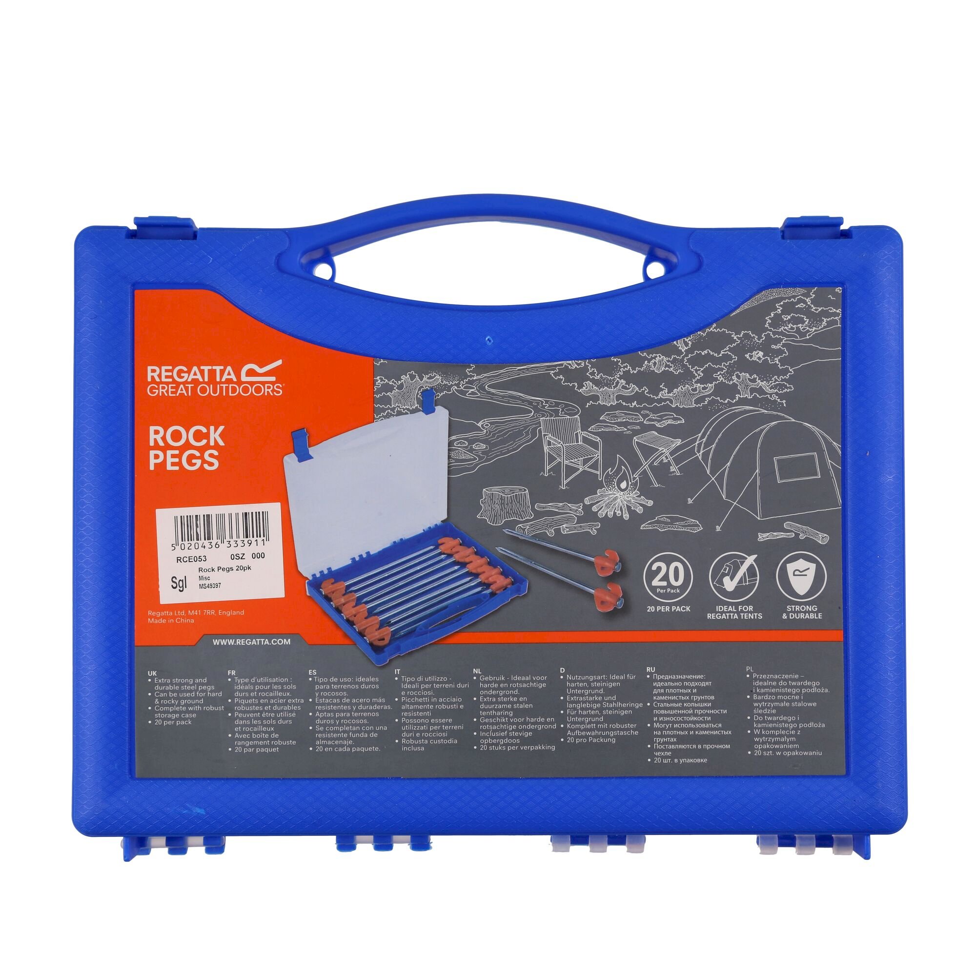 20 Pack 8 Inch Rock Pegs | Misc