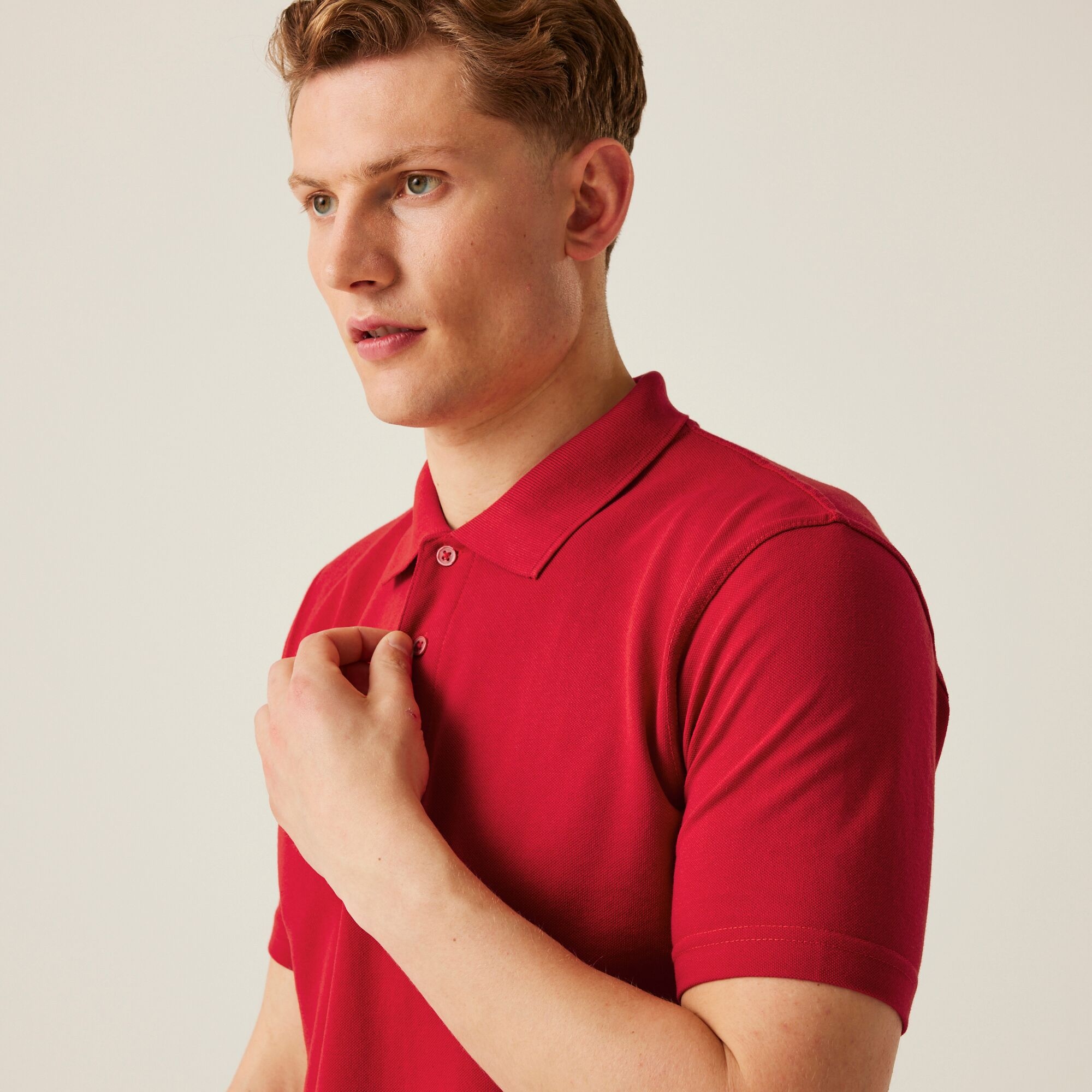 Men's 65/35 SS Polo Top | Classic Red