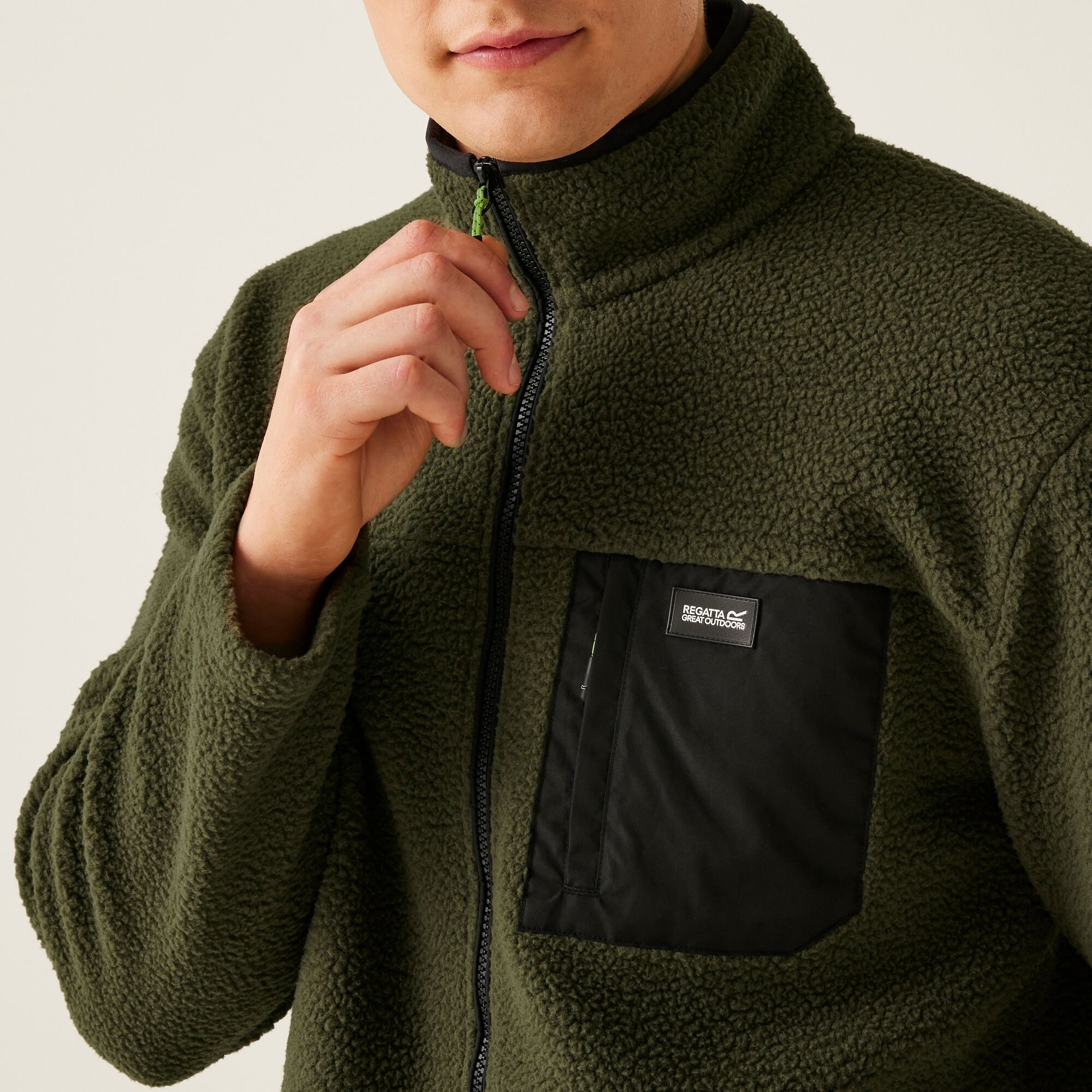 Men's Frankie Borg Fleece | Dark Khaki