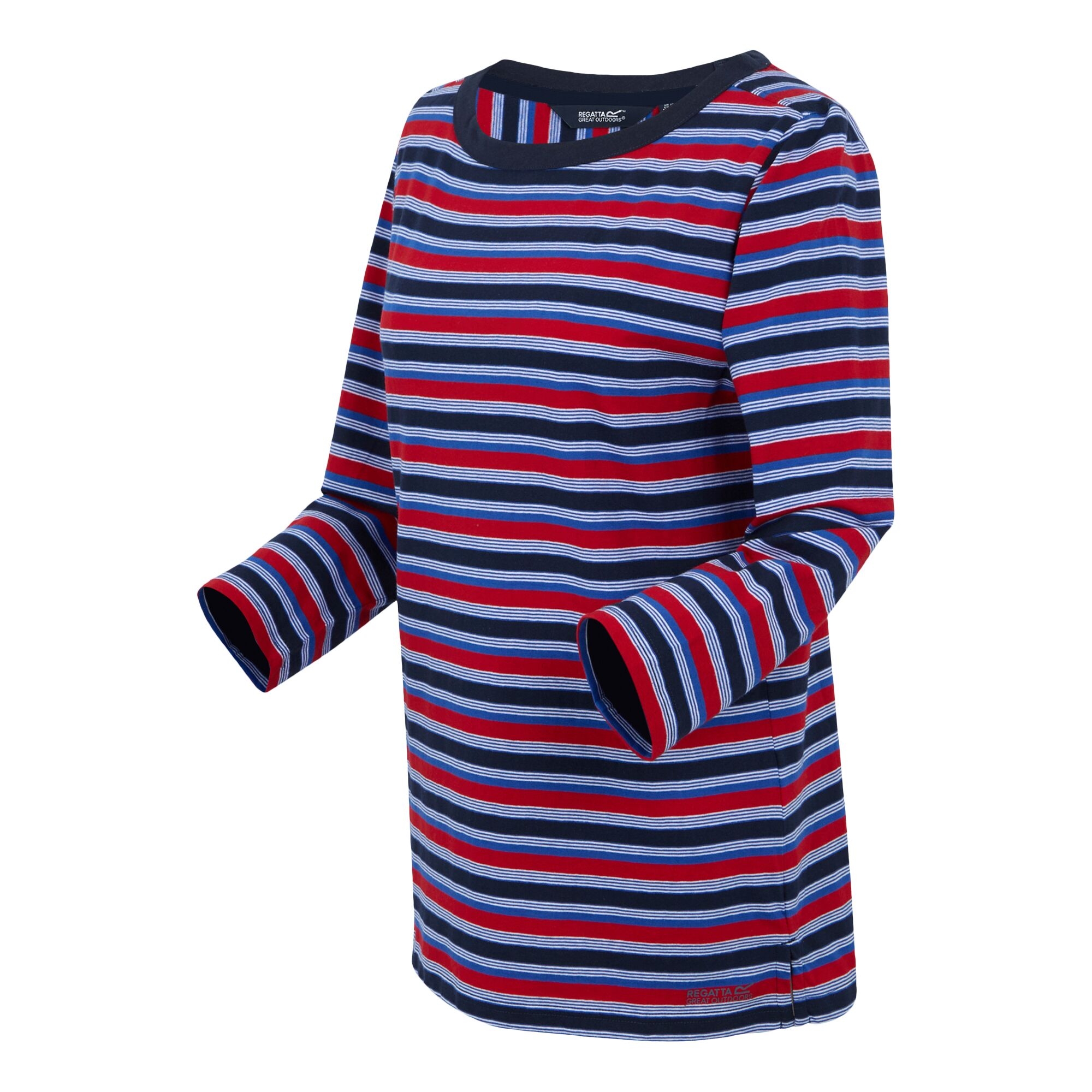 Women's Bayletta II 3/4 Sleeve Top  | Navy Multi Stripe