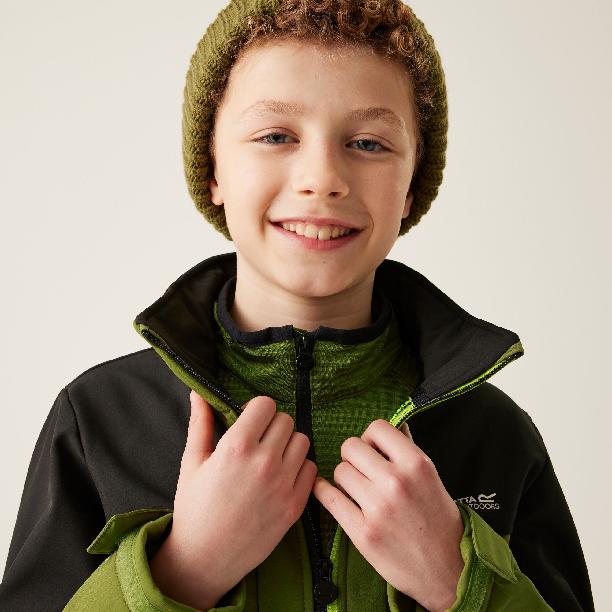 Kids' Haydenbury II Softshell Jacket | Nephrite Green Black