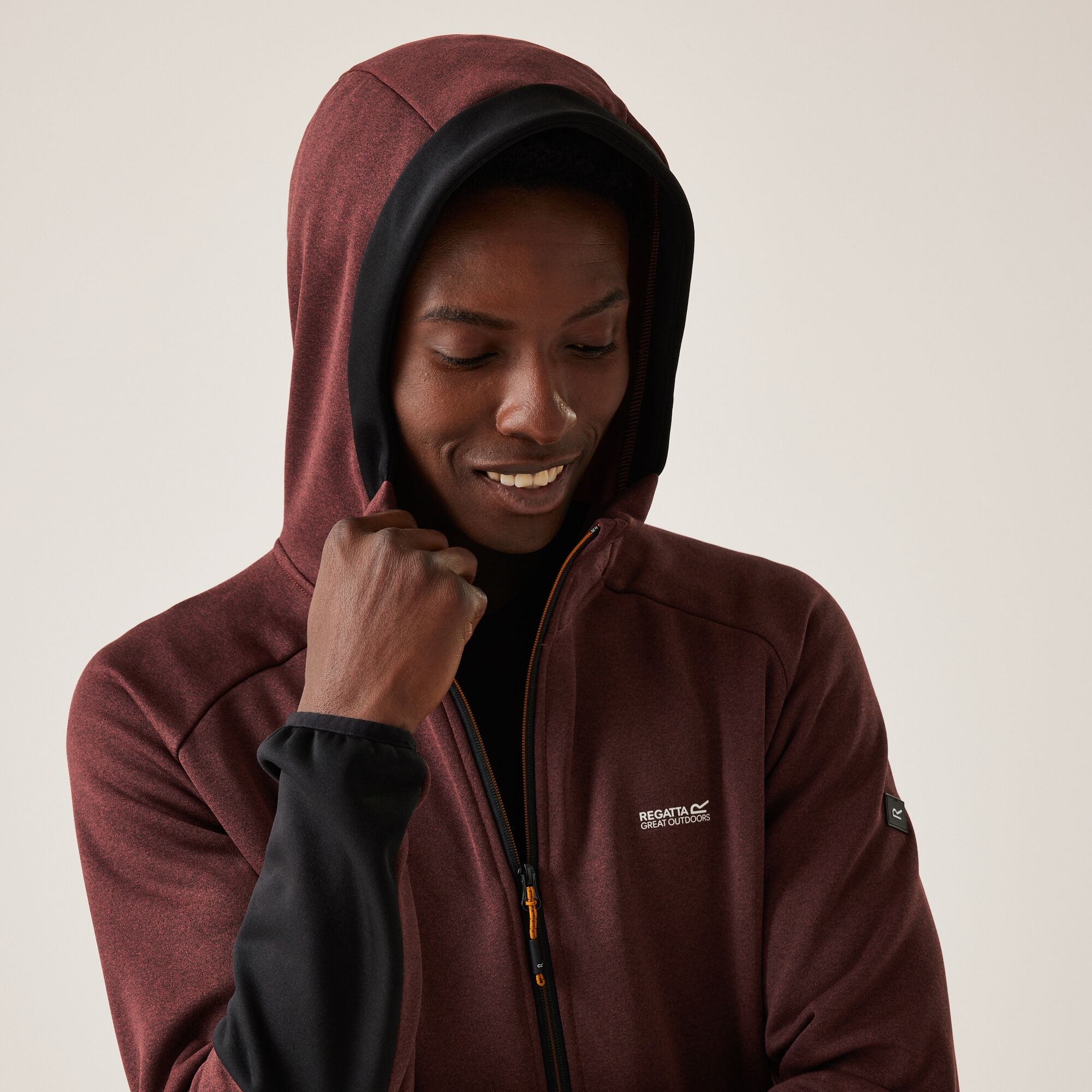 Men's Sarwood Softshell Jacket | Red Ochre Marl Black