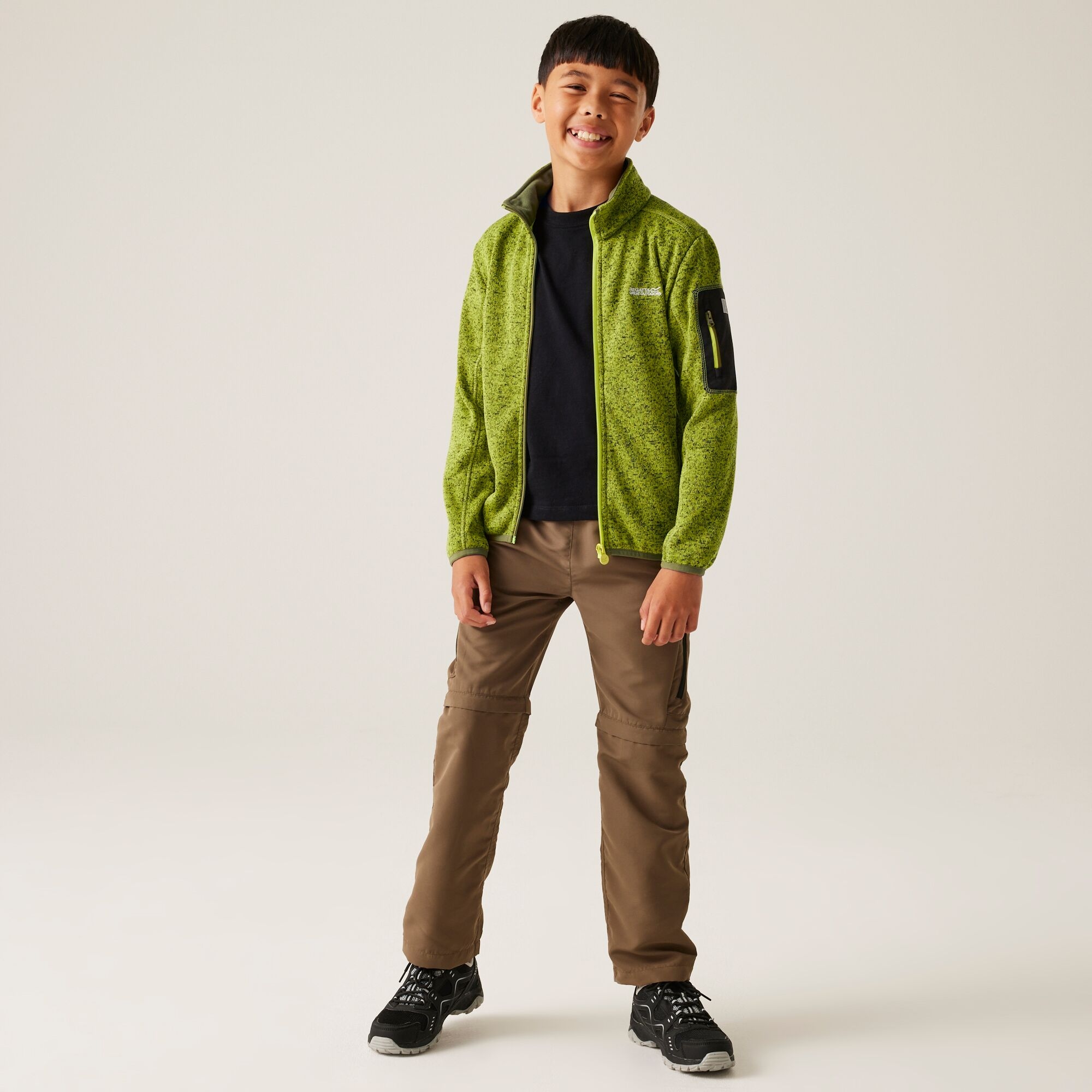 Kids' Newhill Full Zip Fleece | Grenoble Green Nephrite Green