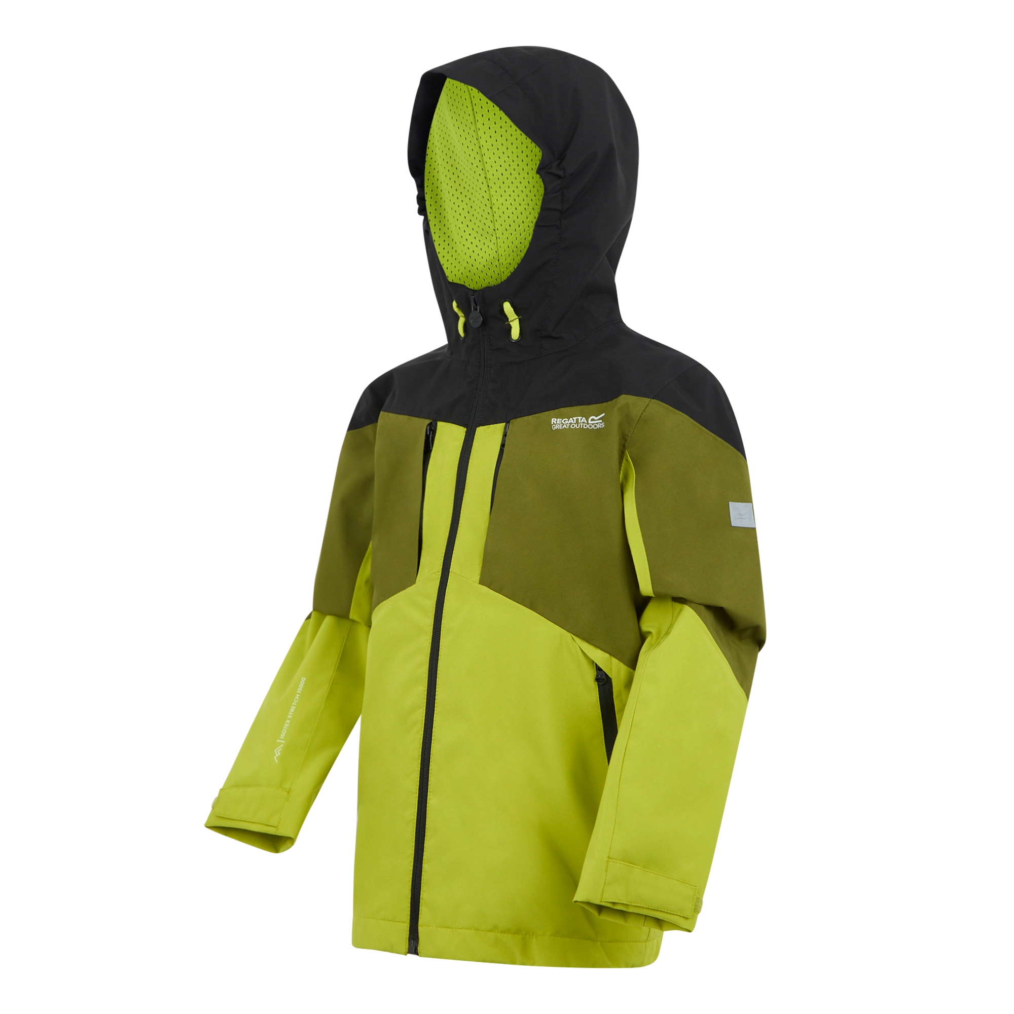 Kids' Highton VI Waterpoof Jacket | Grenoble Green Nephrite Green Black Wild Lime