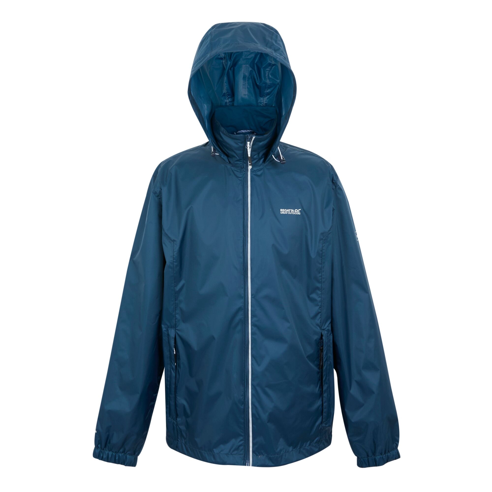 Men's Lyle IV Waterproof Packaway Jacket | Moonlight Denim Tangerine Tango