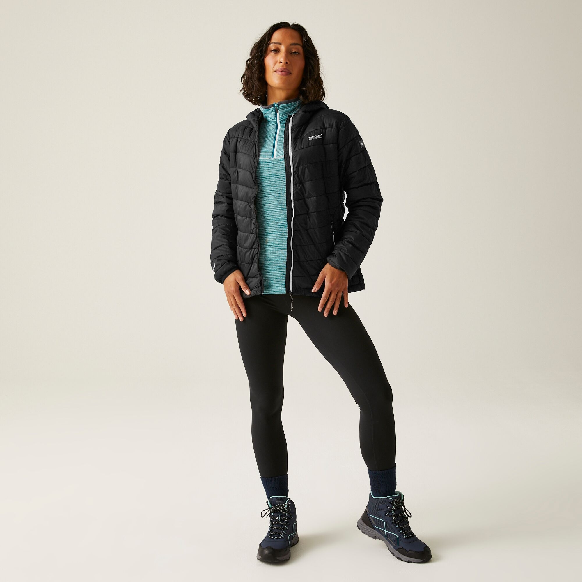 Women's Hillpack II Hooded Jacket | Black Seal Grey