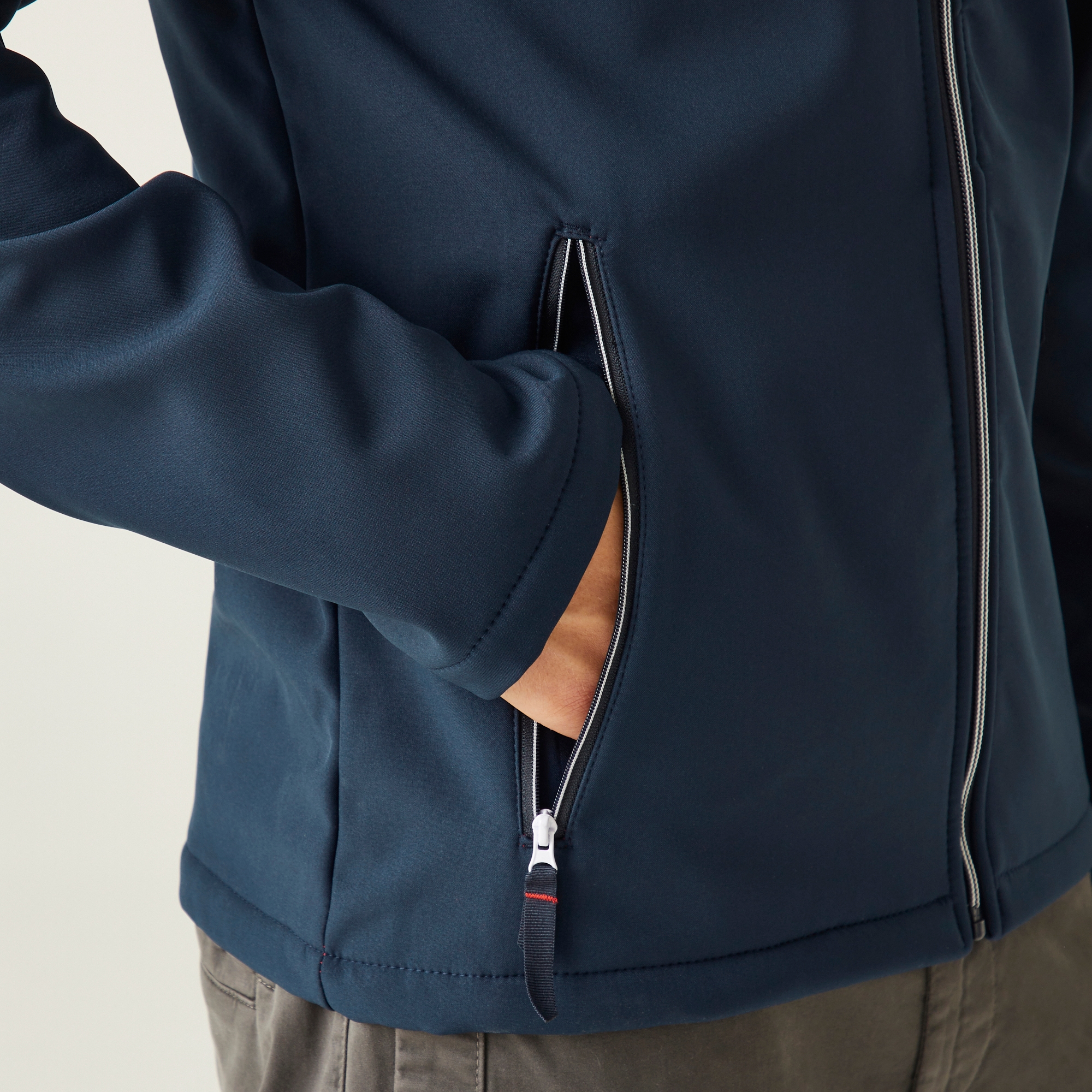 Men's Ascender 2 Layer Softshell Jacket | Navy Classic Red