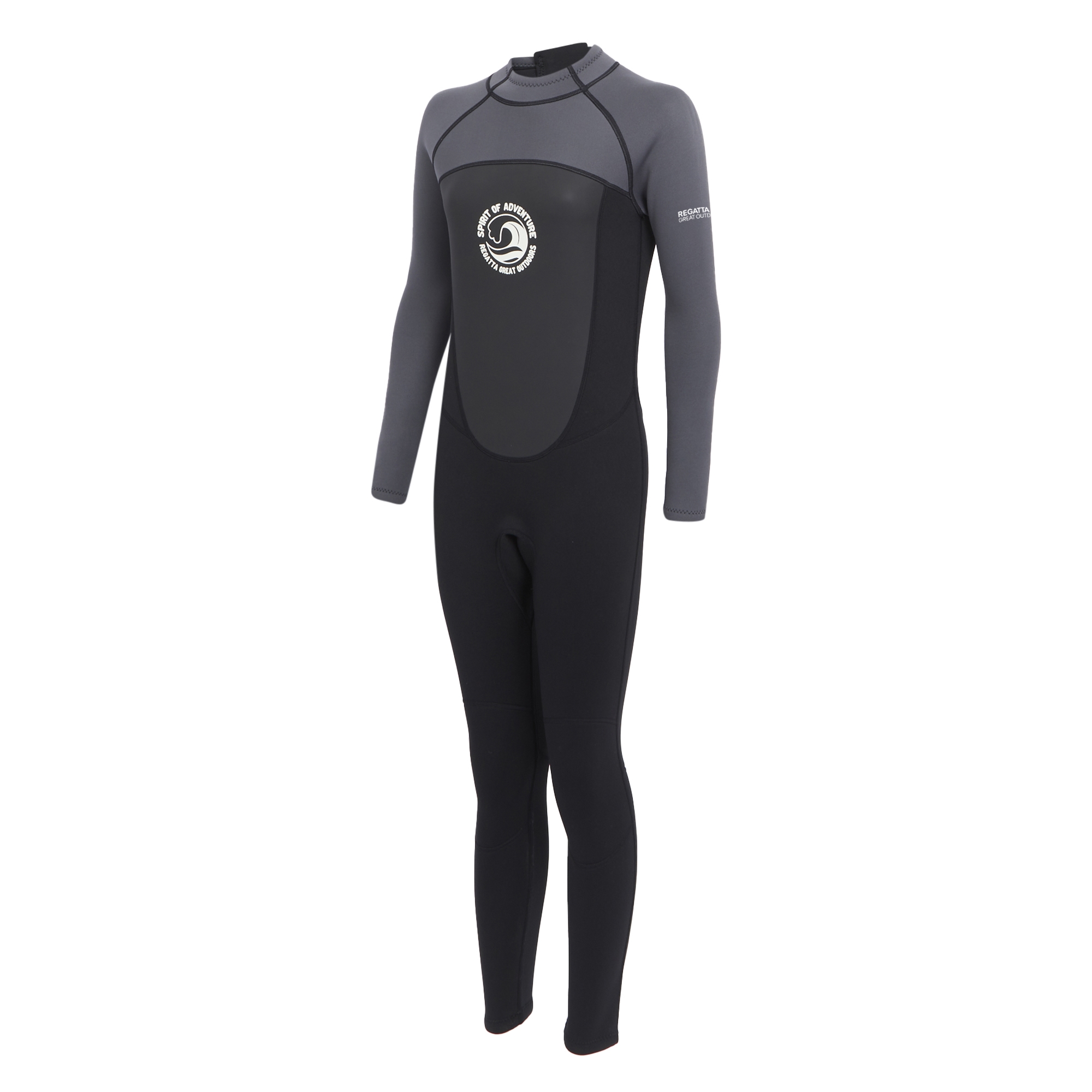 Women's Full 2mm Wetsuit | Dark Grey Black White