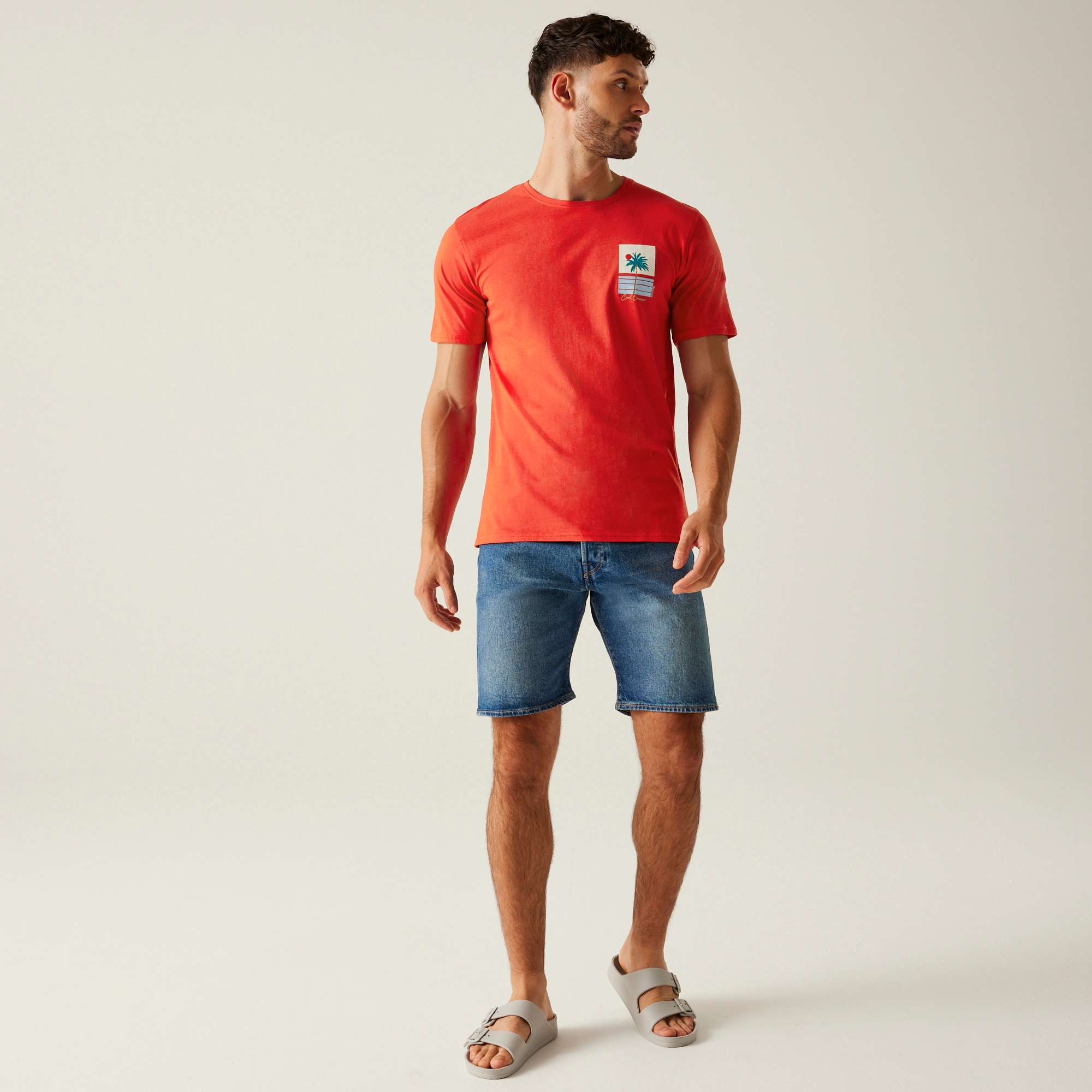 Men's Cline IX T-Shirt | Poppy Red Cool Summer