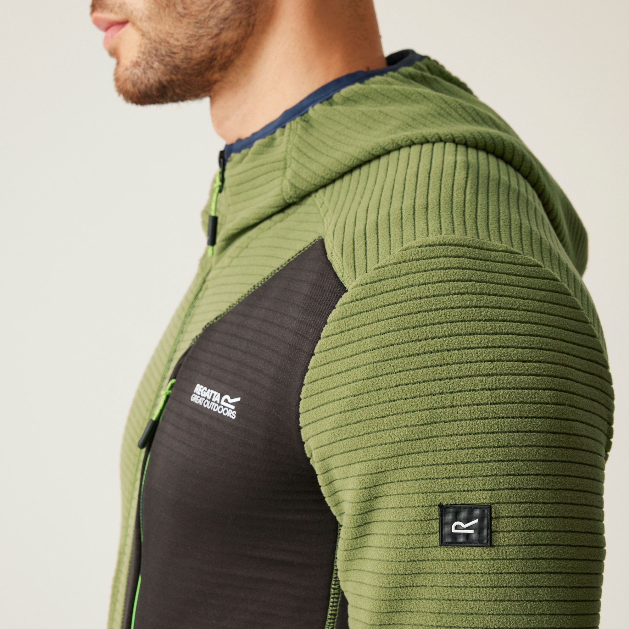 Men's Lakewright Full Zip Fleece | Nephrite Green Black