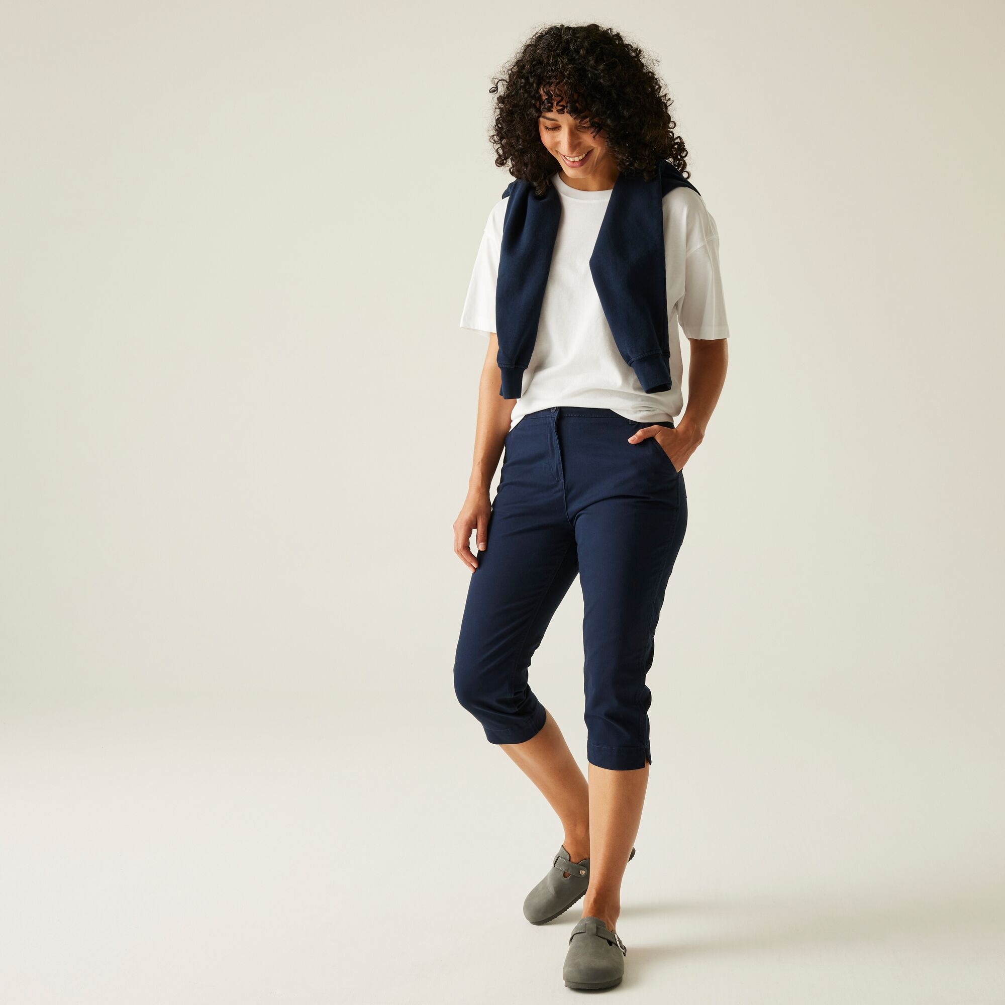 Women's Bayletta Capri Trousers | Navy