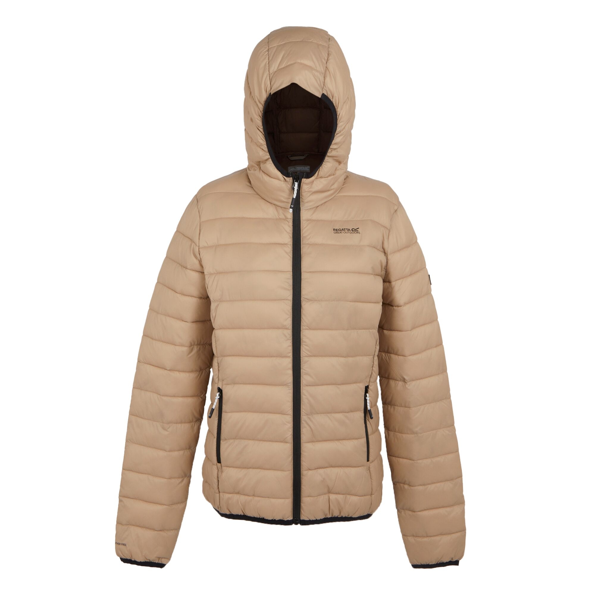 Women's Hooded Marizion Quilted Jacket | Warm Taupe Bueno