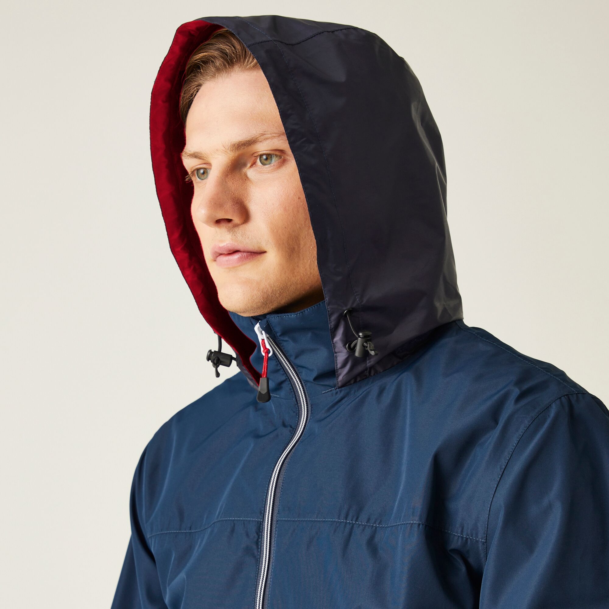 Men's Ascender Waterproof Shell Jacket | Navy Classic Red