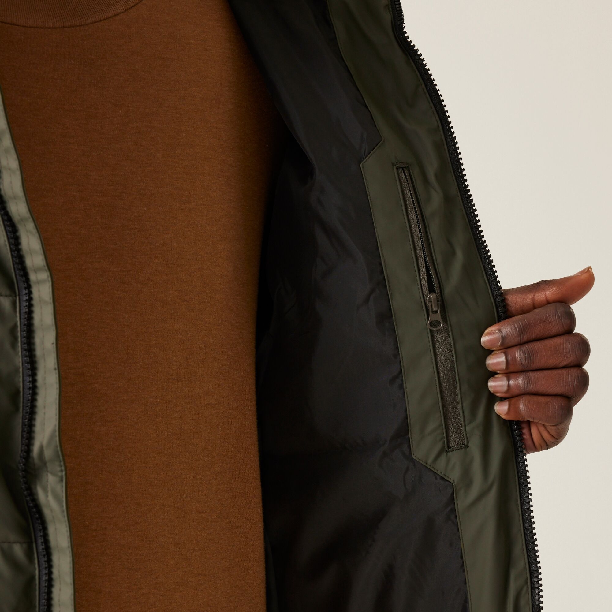 Men's Saltern Padded Jacket | Dark Khaki