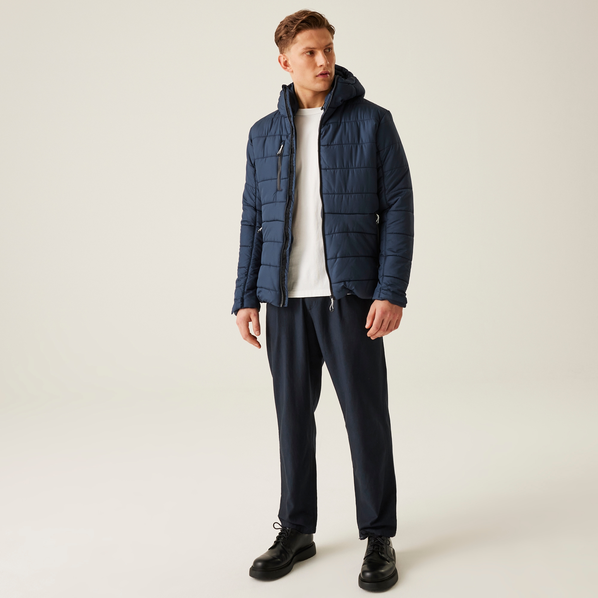 Men's Navigate Thermal Jacket | Navy Seal Grey