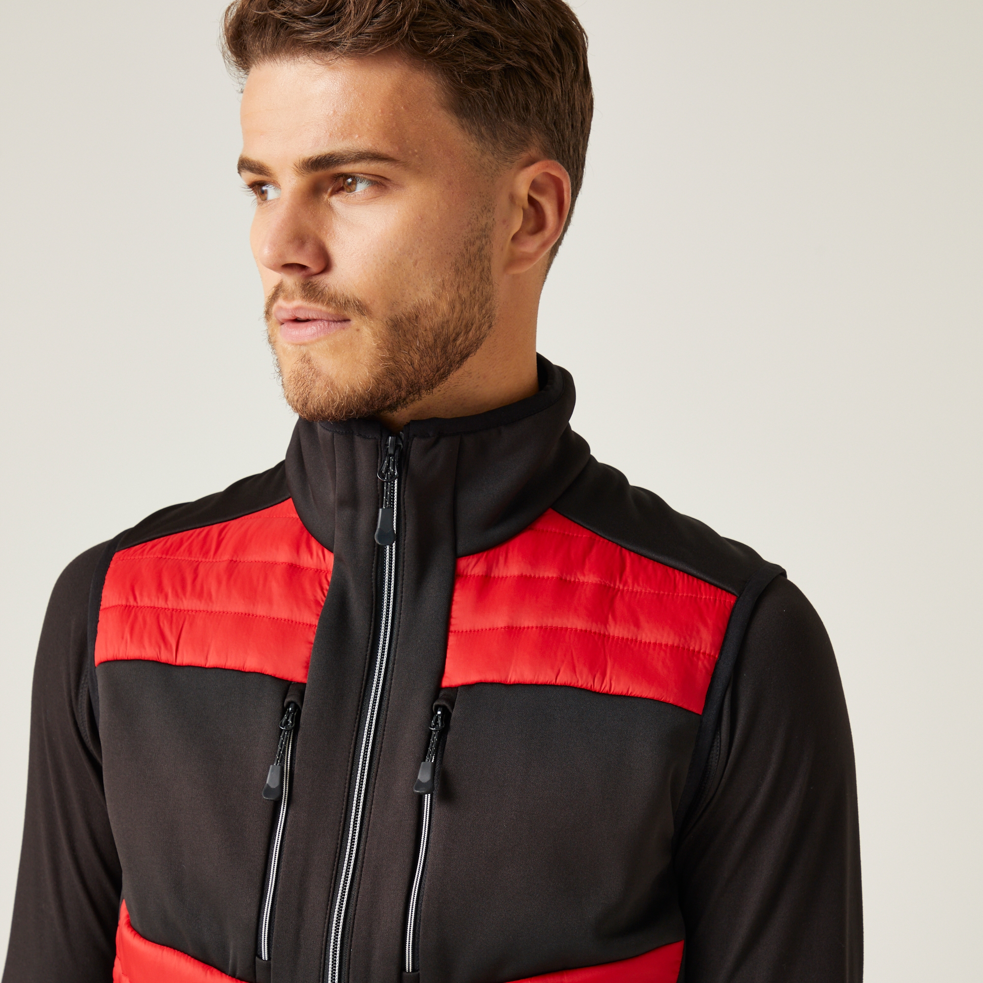 Men's E-Volve Thermal Hybrid Bodywarmer | Classic Red Black