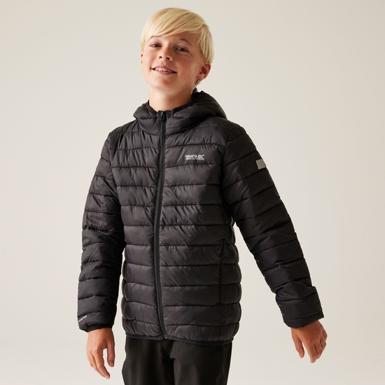 Kids' Hooded Marizion Padded Jacket | Black