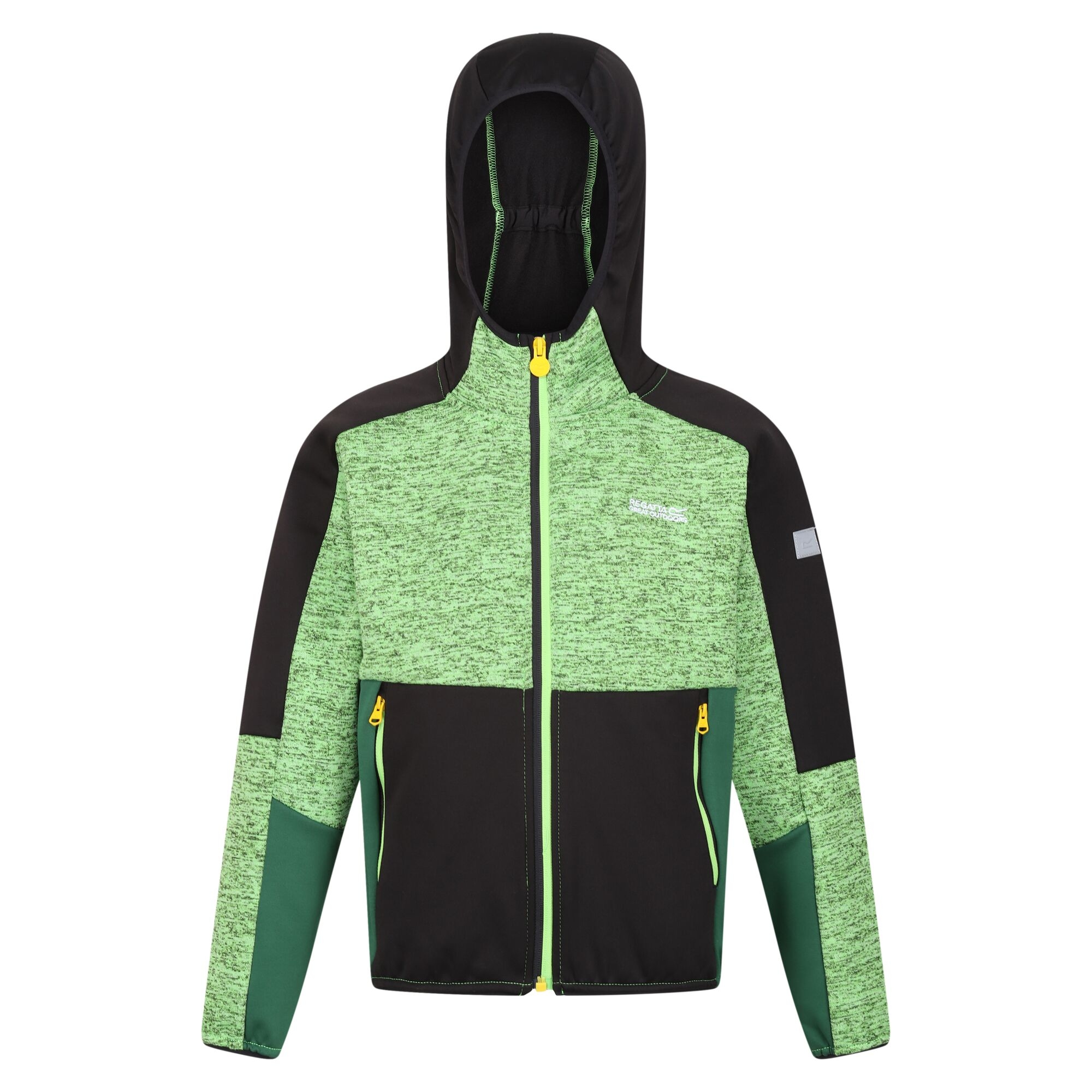 Kids' Dissolver VII Full Zip Fleece | Jasmine Green Black