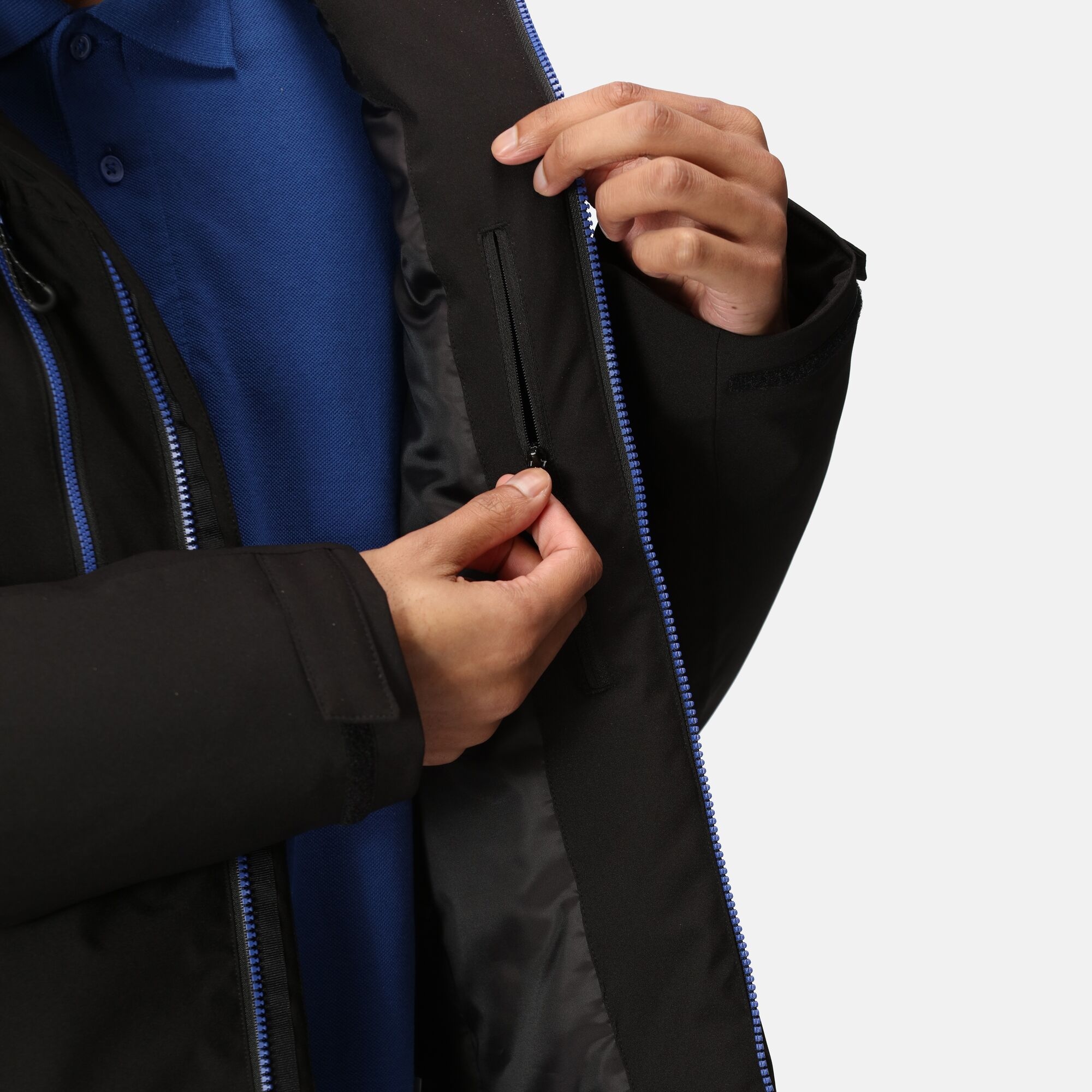 Men's Navigate Insulated Jacket | Black New Royal
