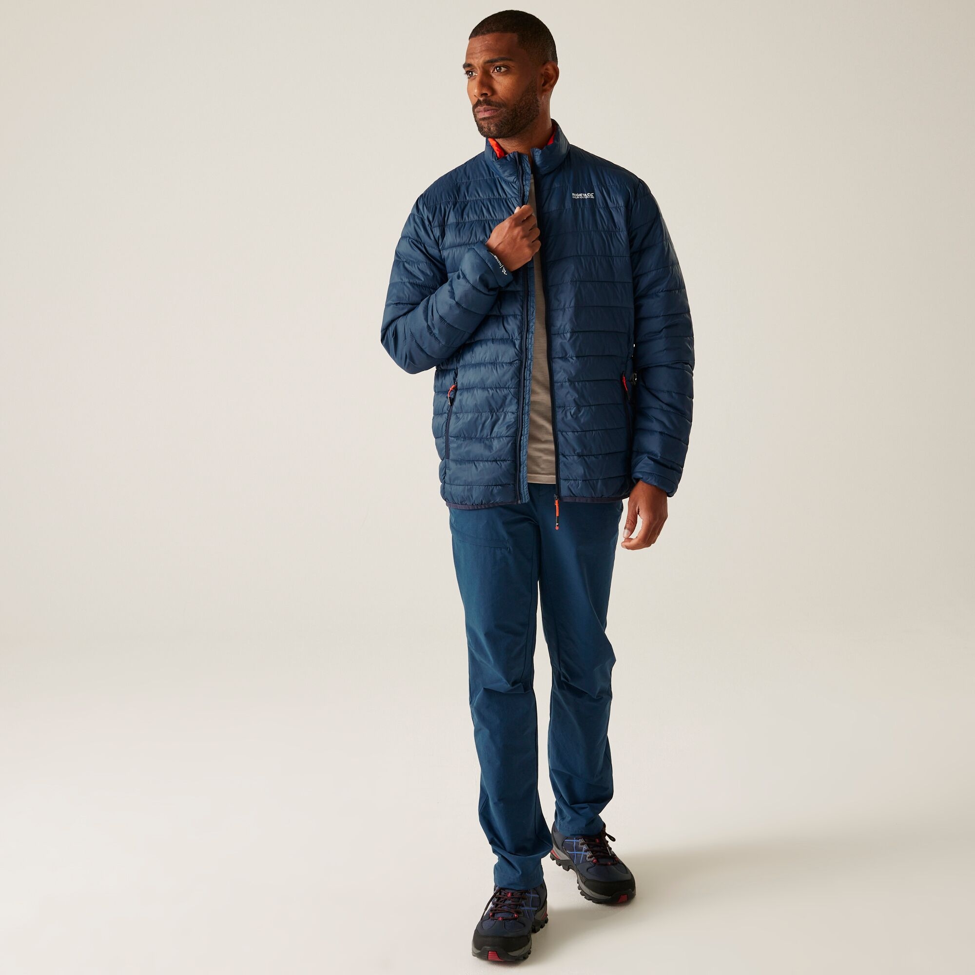 Men's Hillpack II Insulated Jacket | Moonlight Denim Tangerine Tango