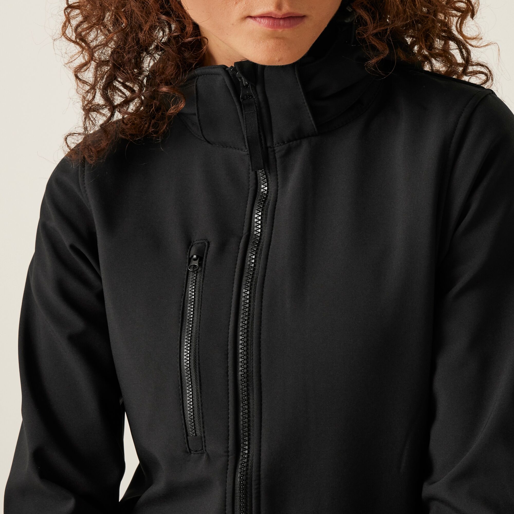 Women's Venturer 3-layer Printable Hooded Softshell Jacket | Black
