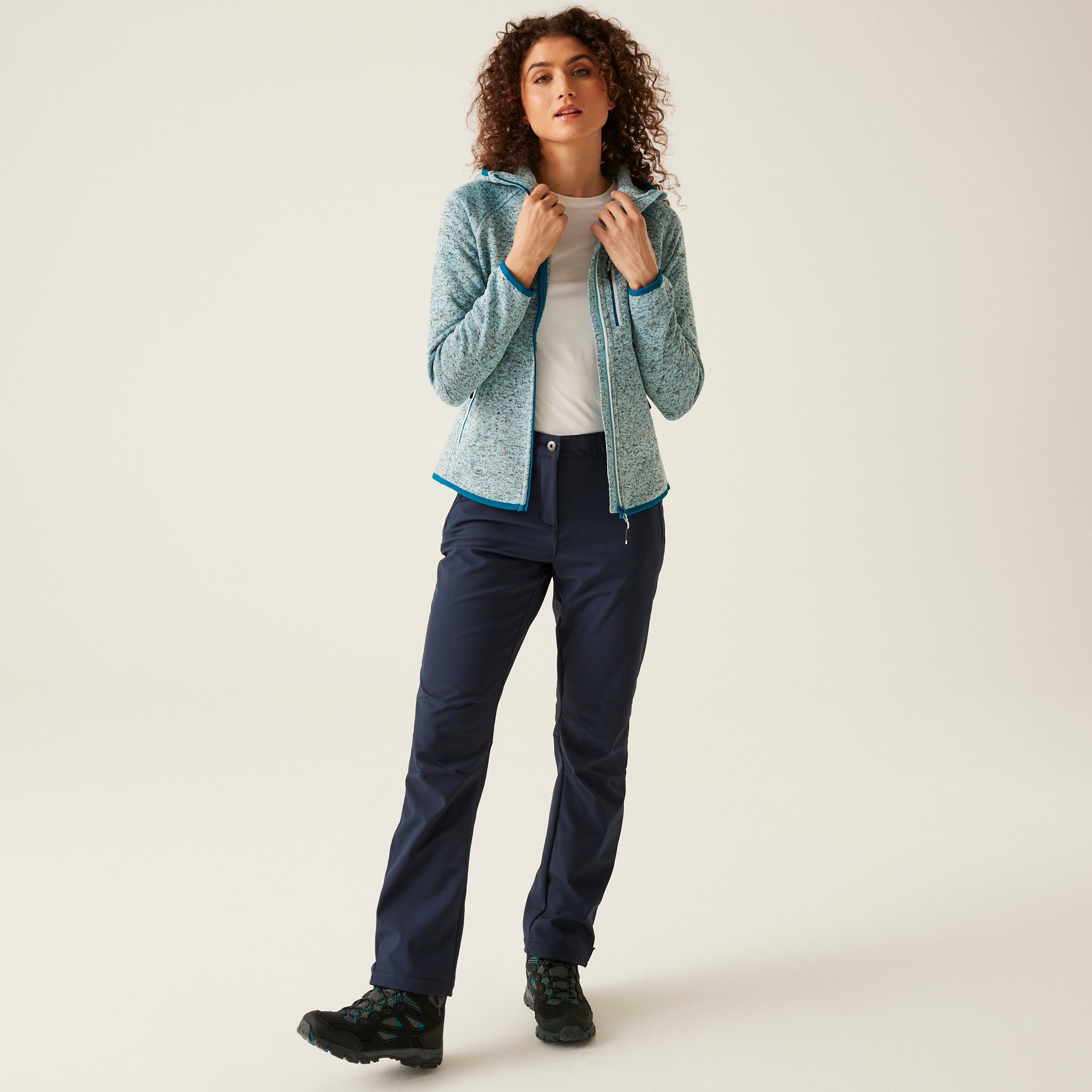 Women's Newhill Hooded Fleece | Sea Haze