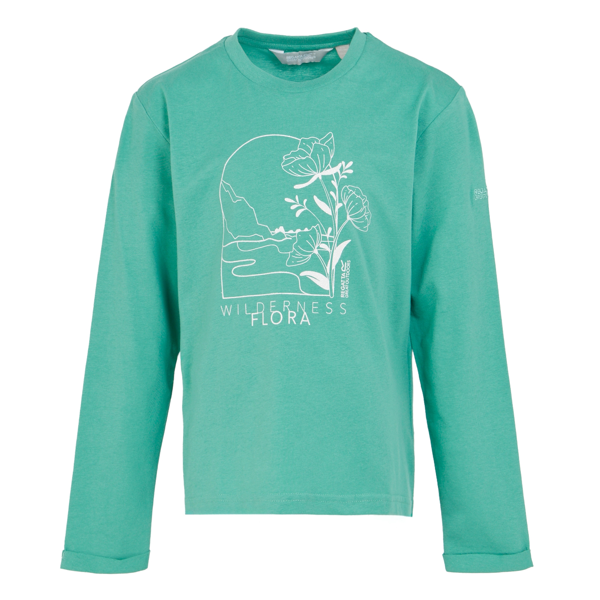 Kids' Wenbie III Graphic T-Shirt | Dusty Green Flower Mountain