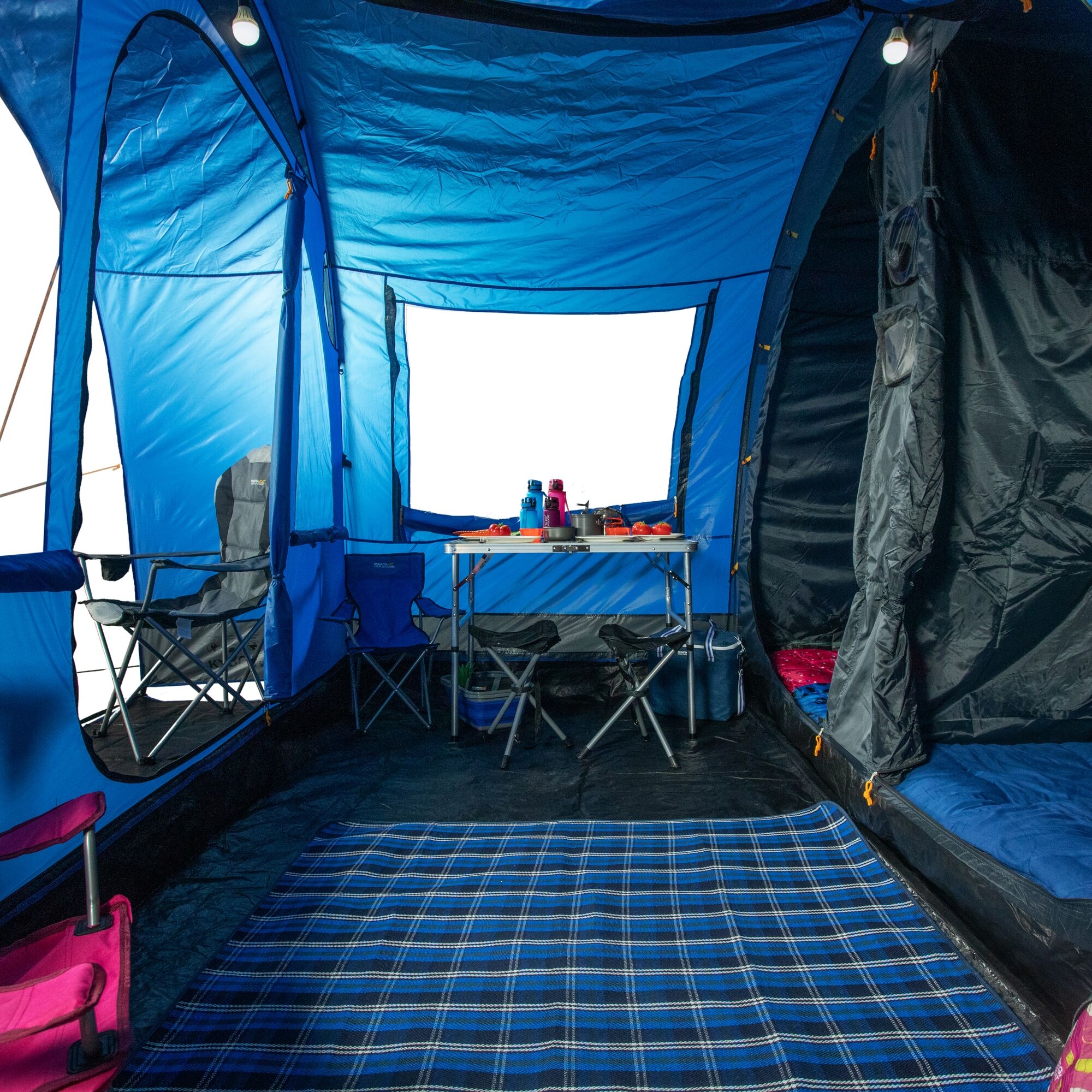 Karuna 4 Man Tunnel Tent | Nautical Blue Laser Blue
