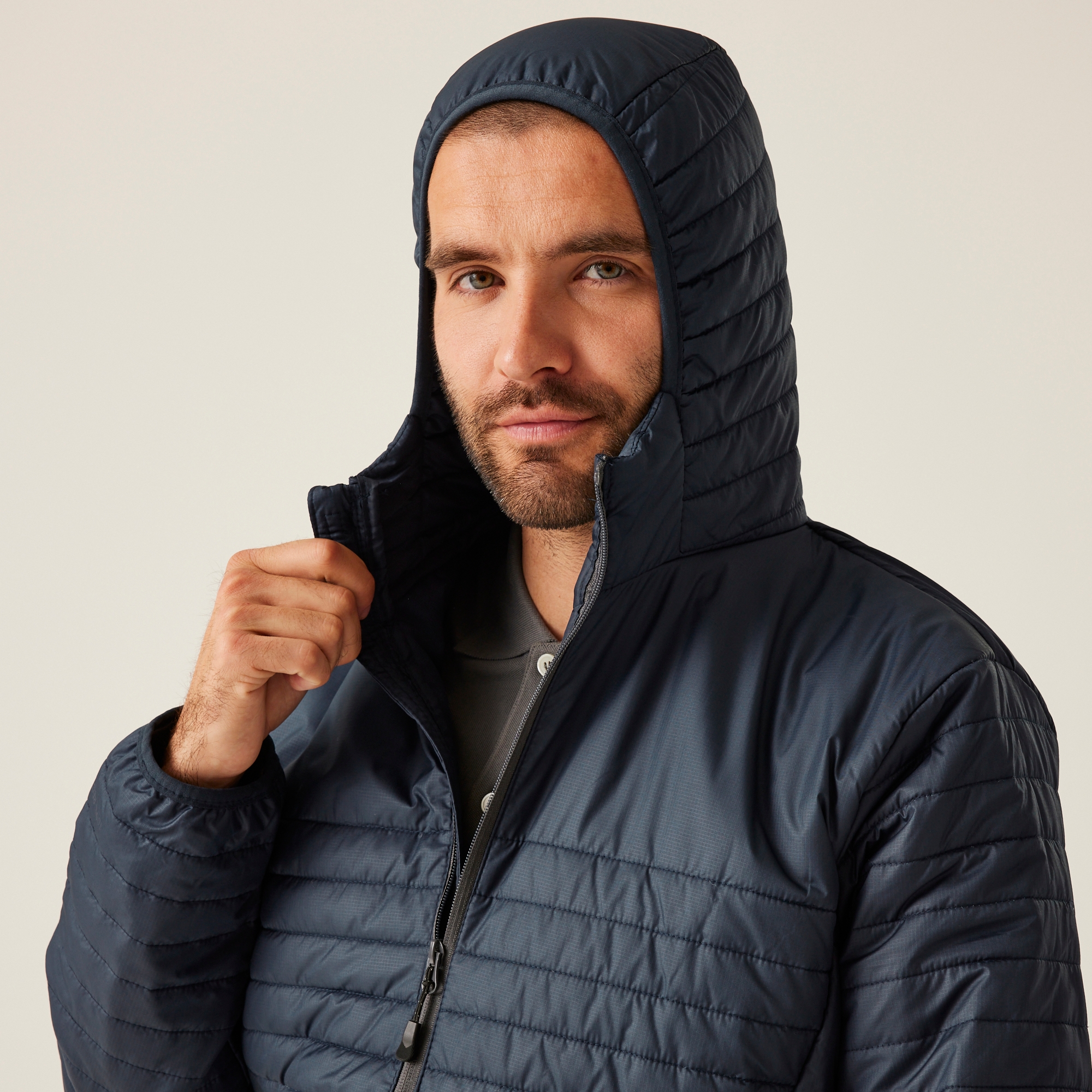 Men's Honestly Made 100% Recycled Insulated Hooded Jacket | Navy
