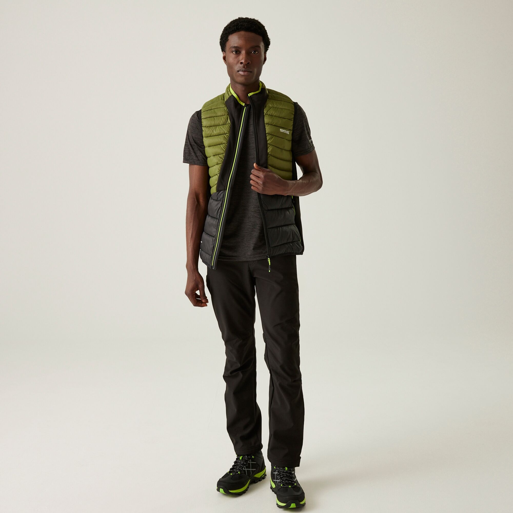 Men's Leedre Hybrid Gilet | Nephrite Green Black