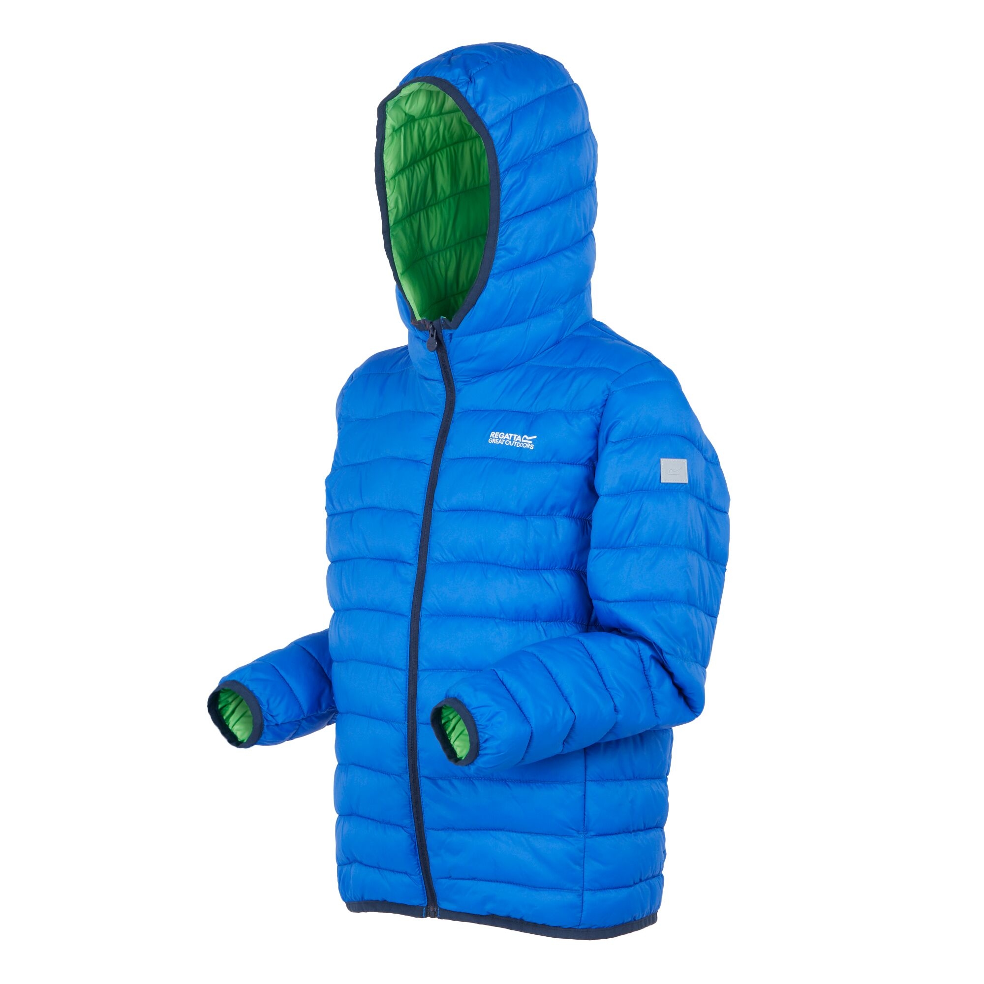 Kids' Hooded Marizion Padded Jacket | Olympian Blue Green Flash